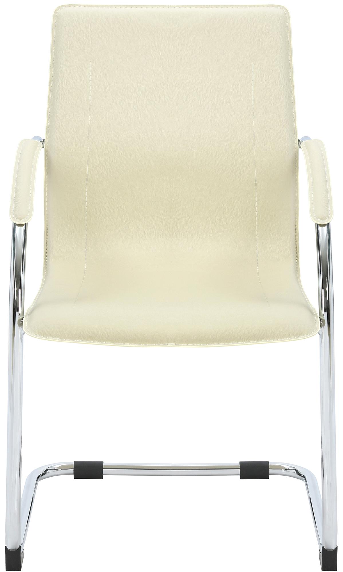 Silla cantilever Noeleen de piel sintetica