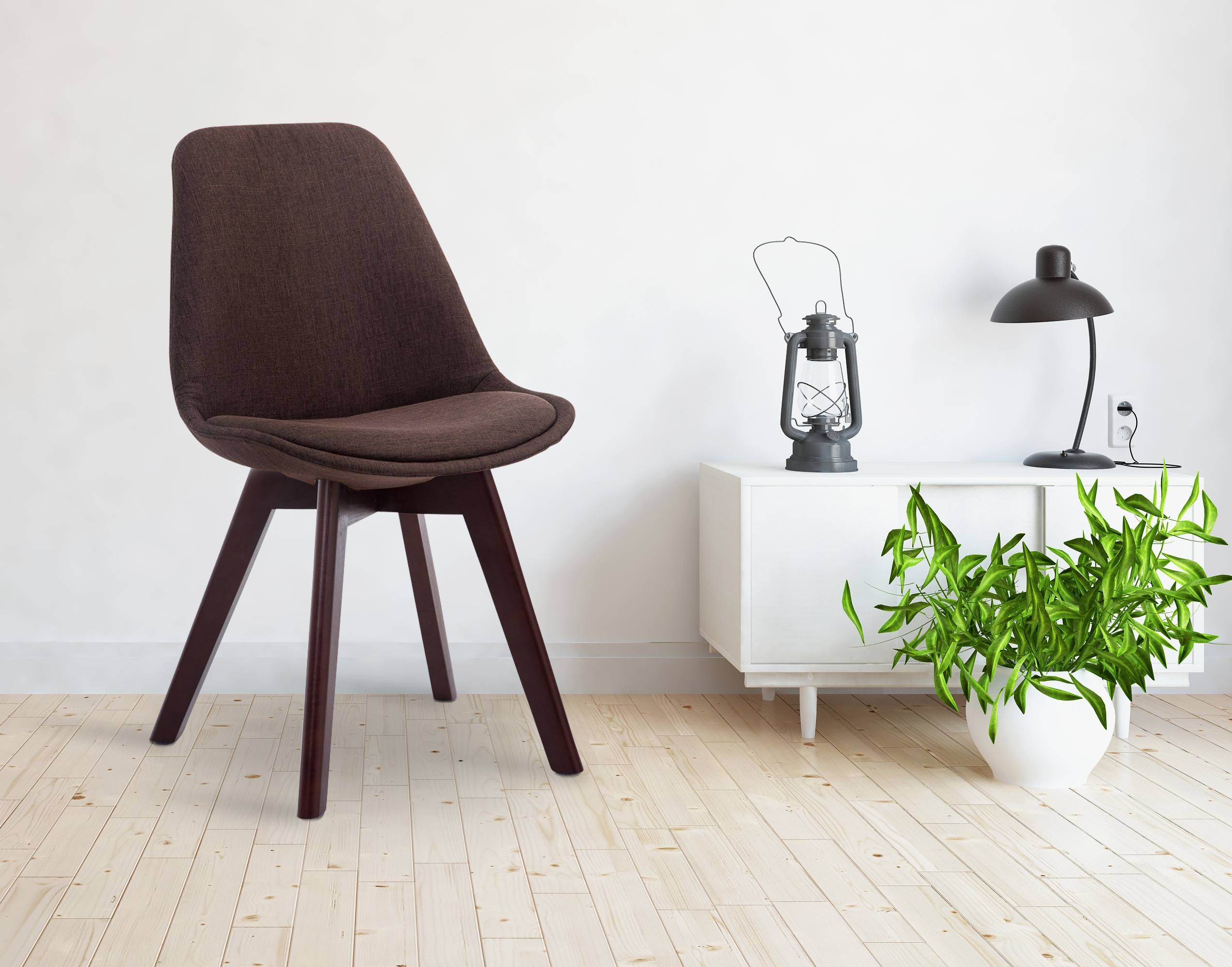 Silla De Comedor Borneo V2 En Tela