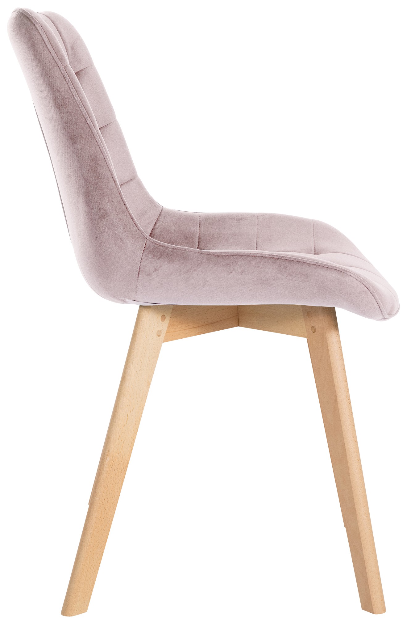 Silla de comedor Brook en terciopelo