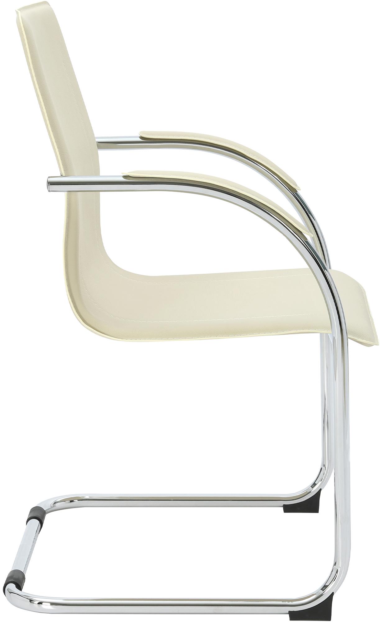 Silla cantilever Noeleen de piel sintetica