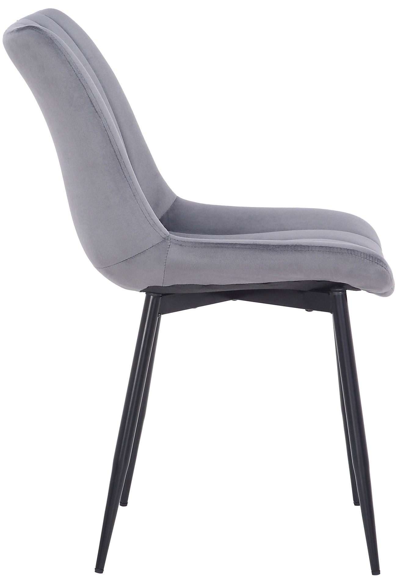 Silla de comedor Rahden en terciopelo