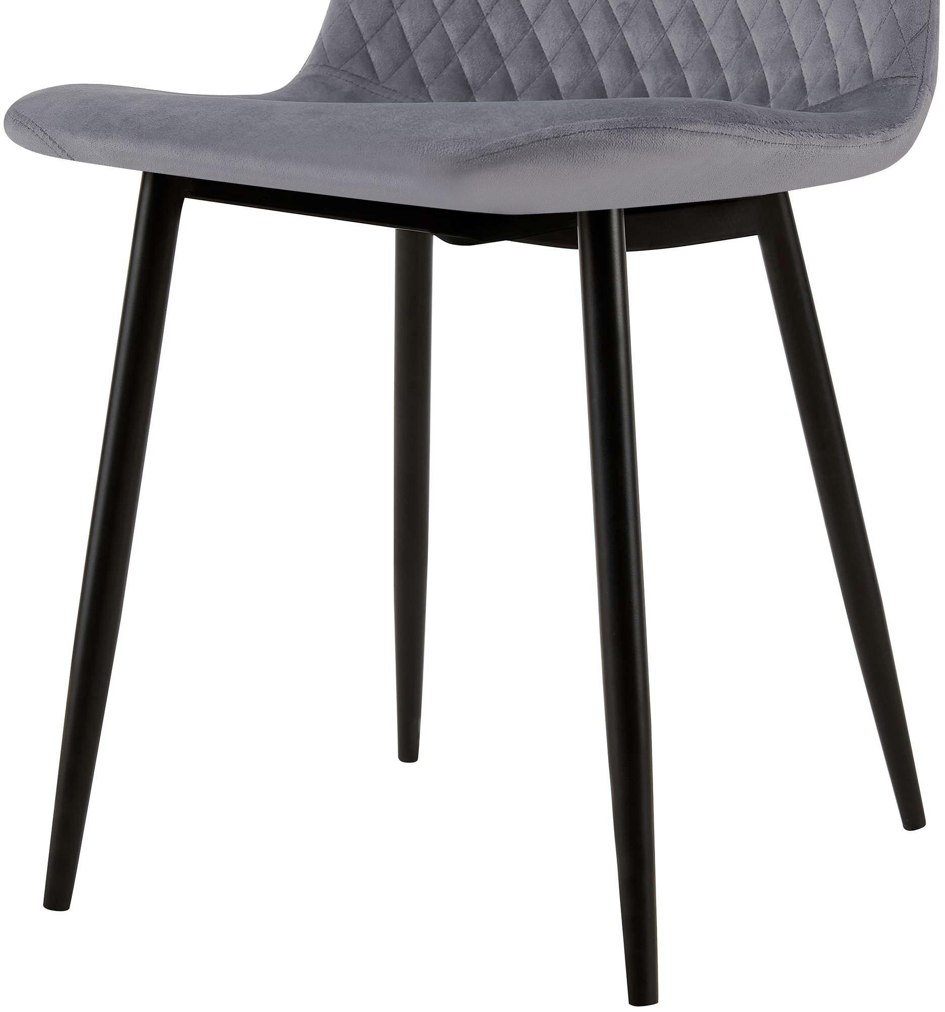 Set de 4 sillas de comedor Giverny en tela o terciopelo