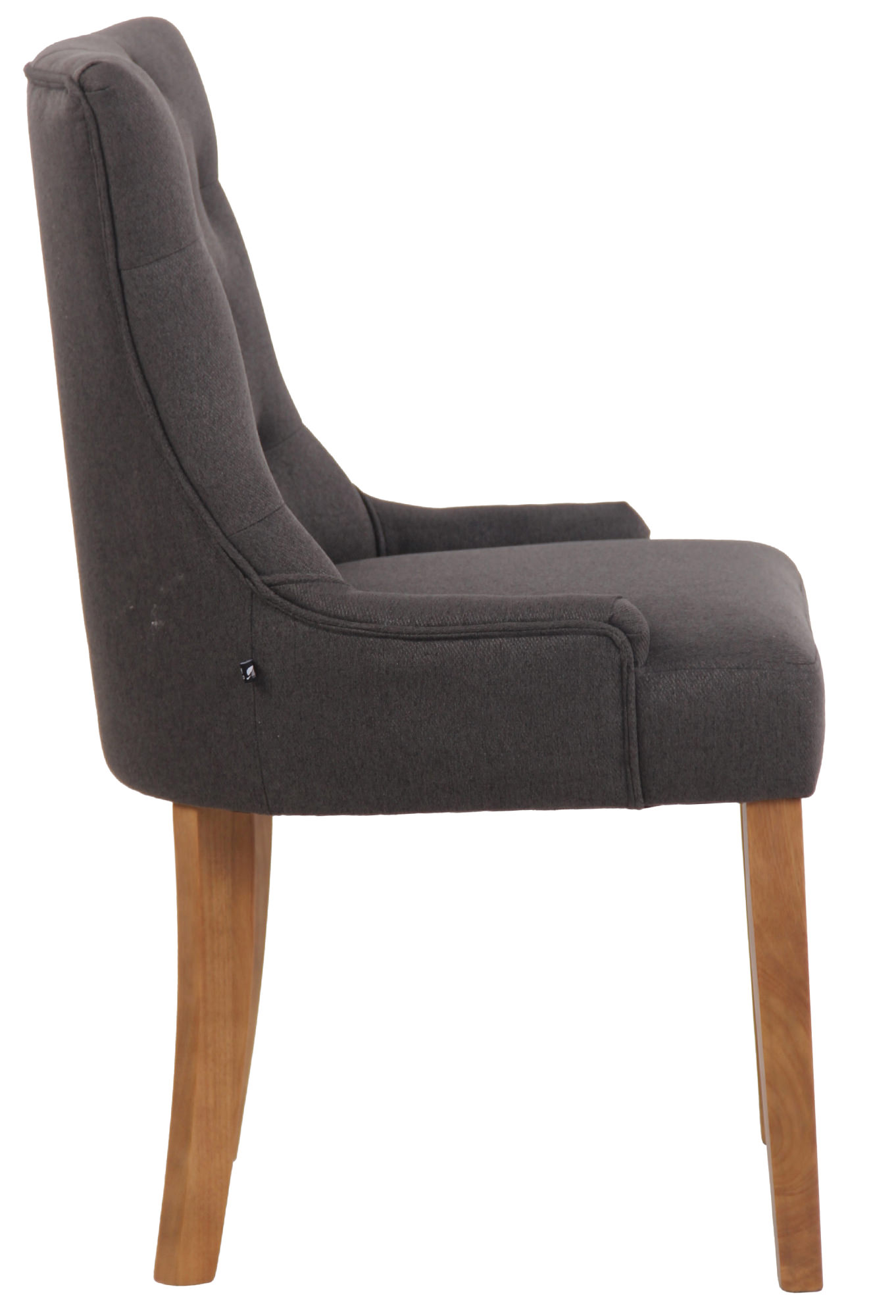 Silla De Comedor Inverness De Tela En Esltilo Chesterfield