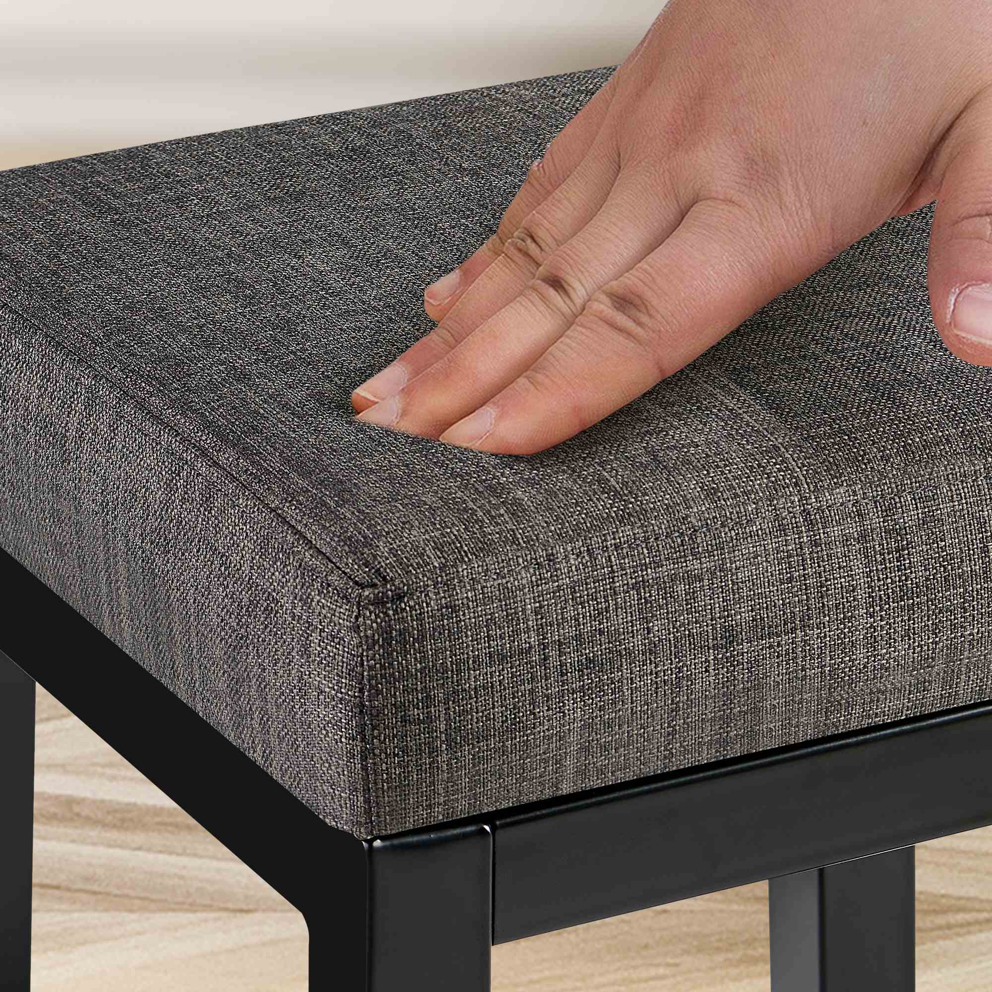Taburete de bar Taylor Altura del asiento 83 cm Estructura de metal negro