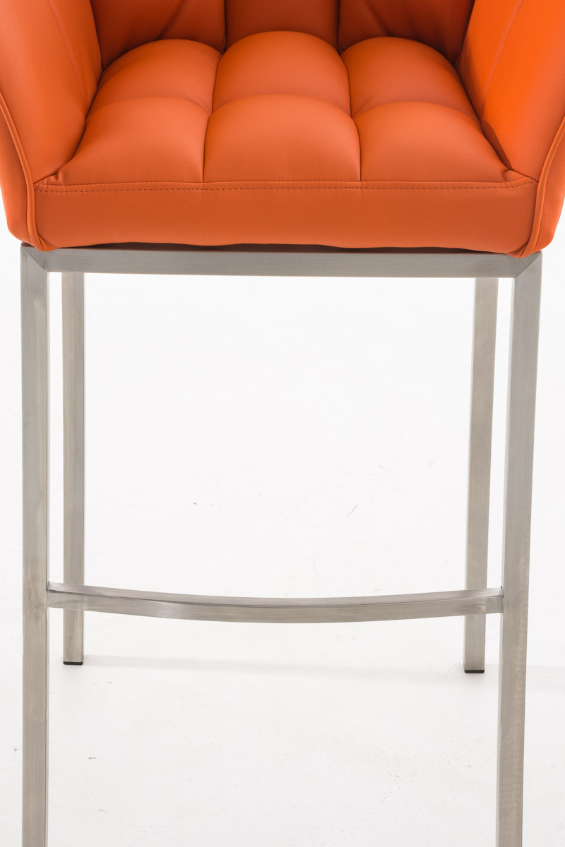 Taburete de bar Damaso cuero sintético con base de cuatro patas