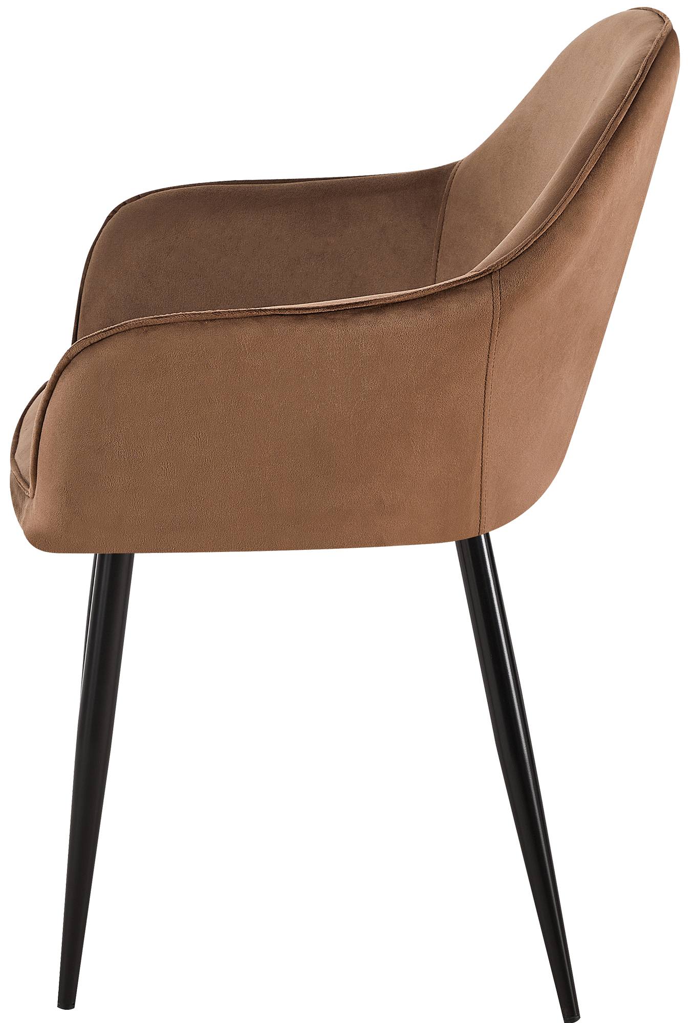 Silla de comedor Boise en terciopelo