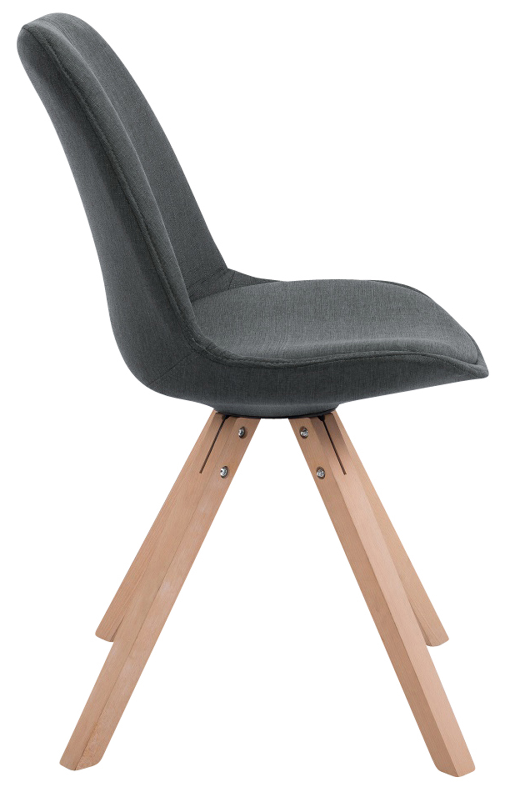 Pack de 4 sillas de comedor Toulouse Square en tela