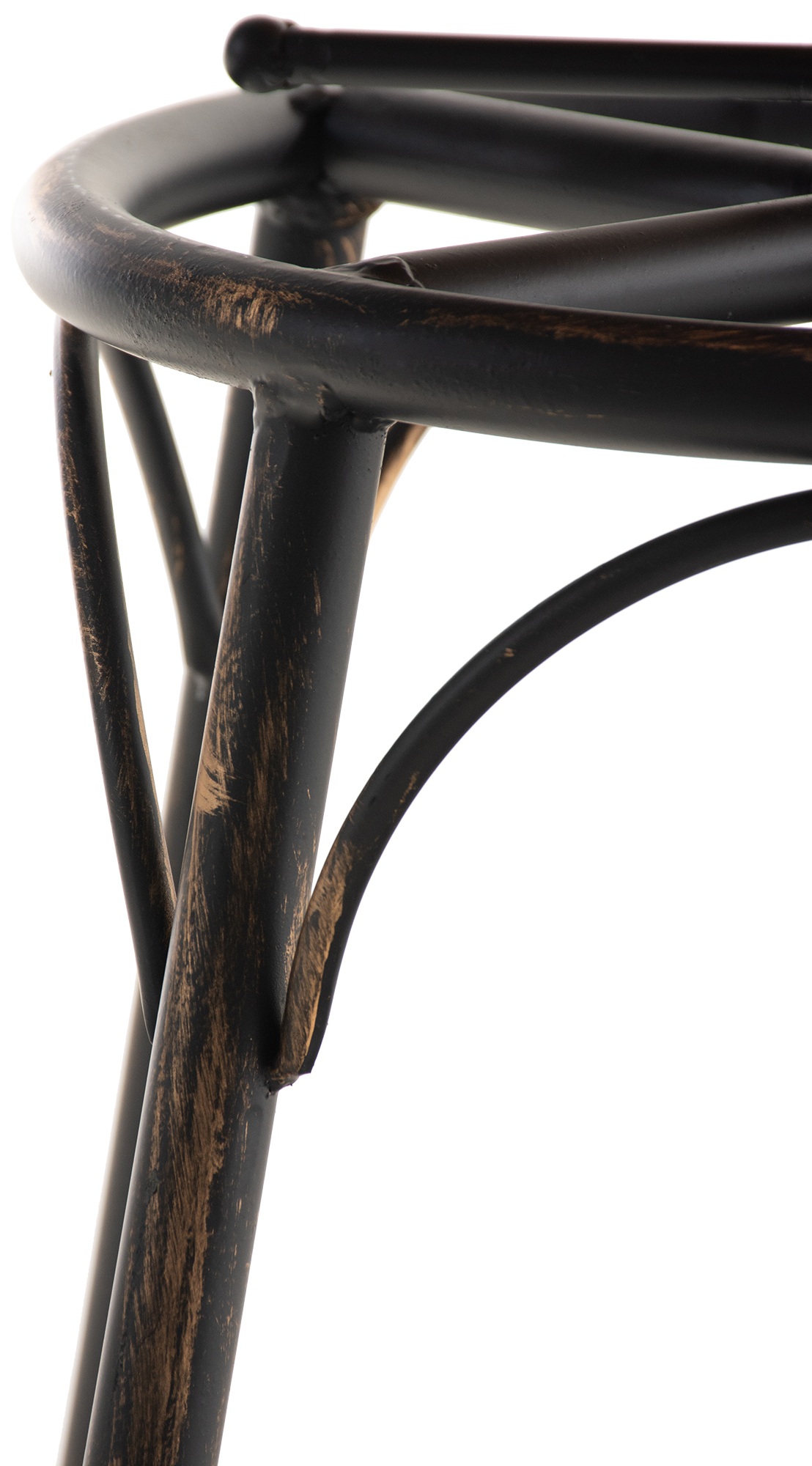 Set de 2 Taburetes de bar Beam de metal y madera
