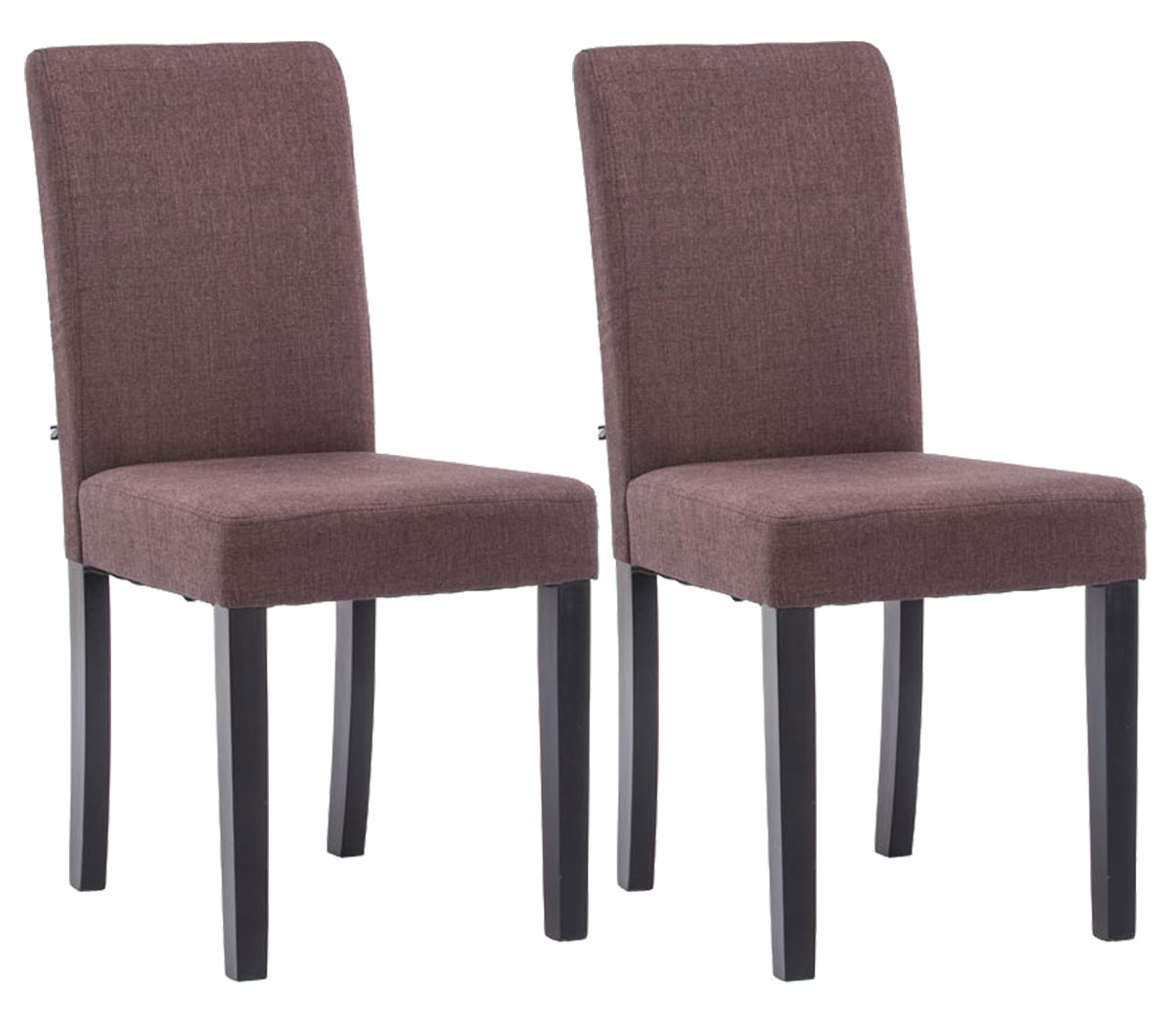Juego de 2 sillas de comedor Ina de tela