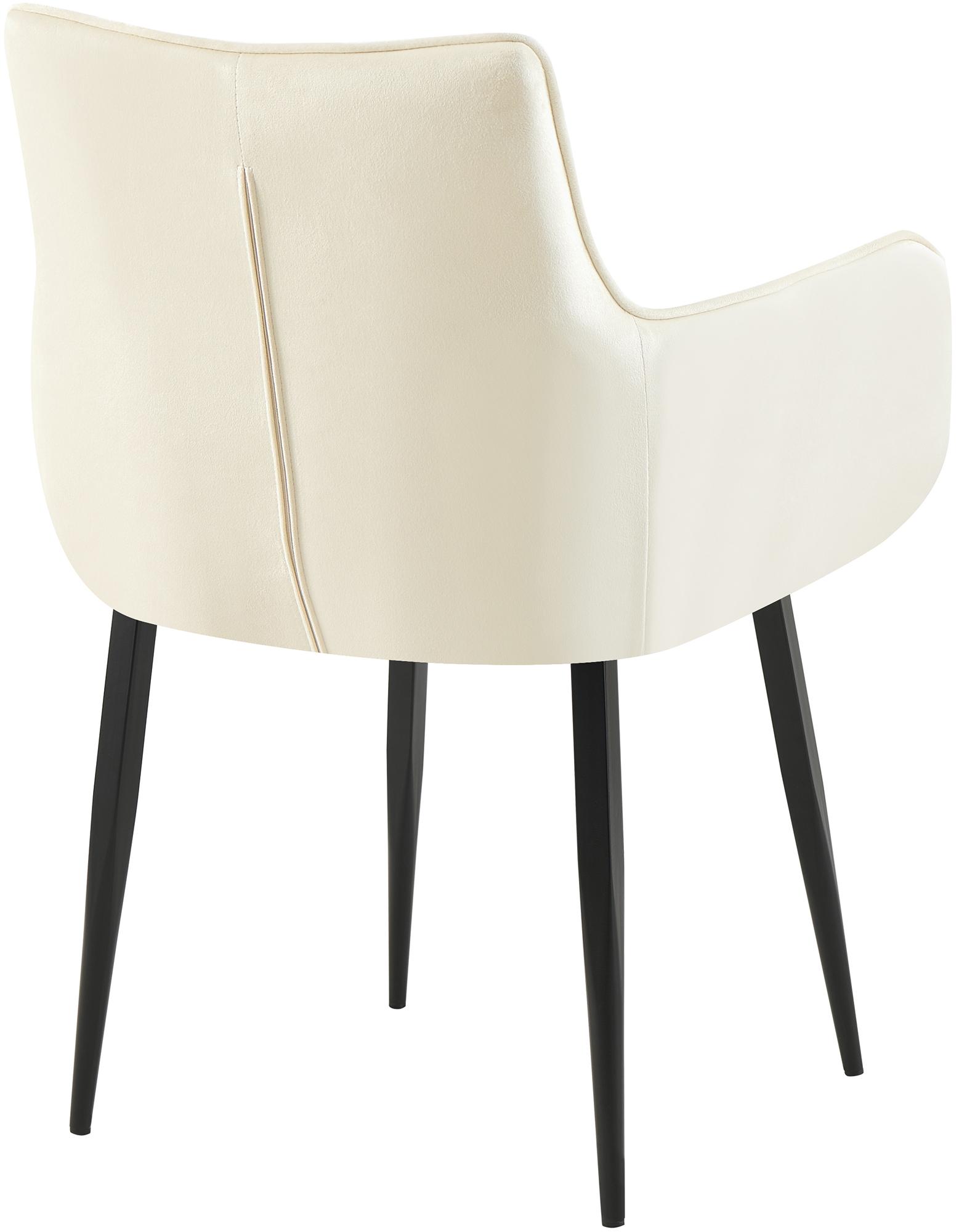 Silla de comedor de terciopelo Tirana