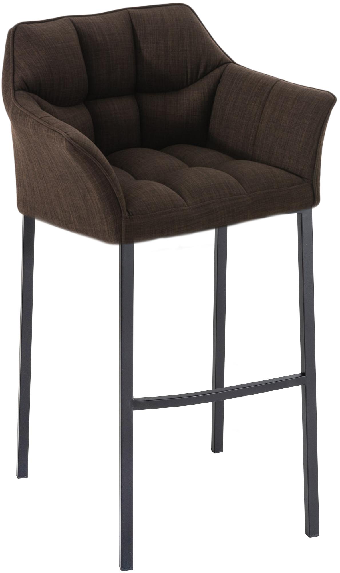 Taburete de Bar Damaso Tela con Base de Cuatro Patas