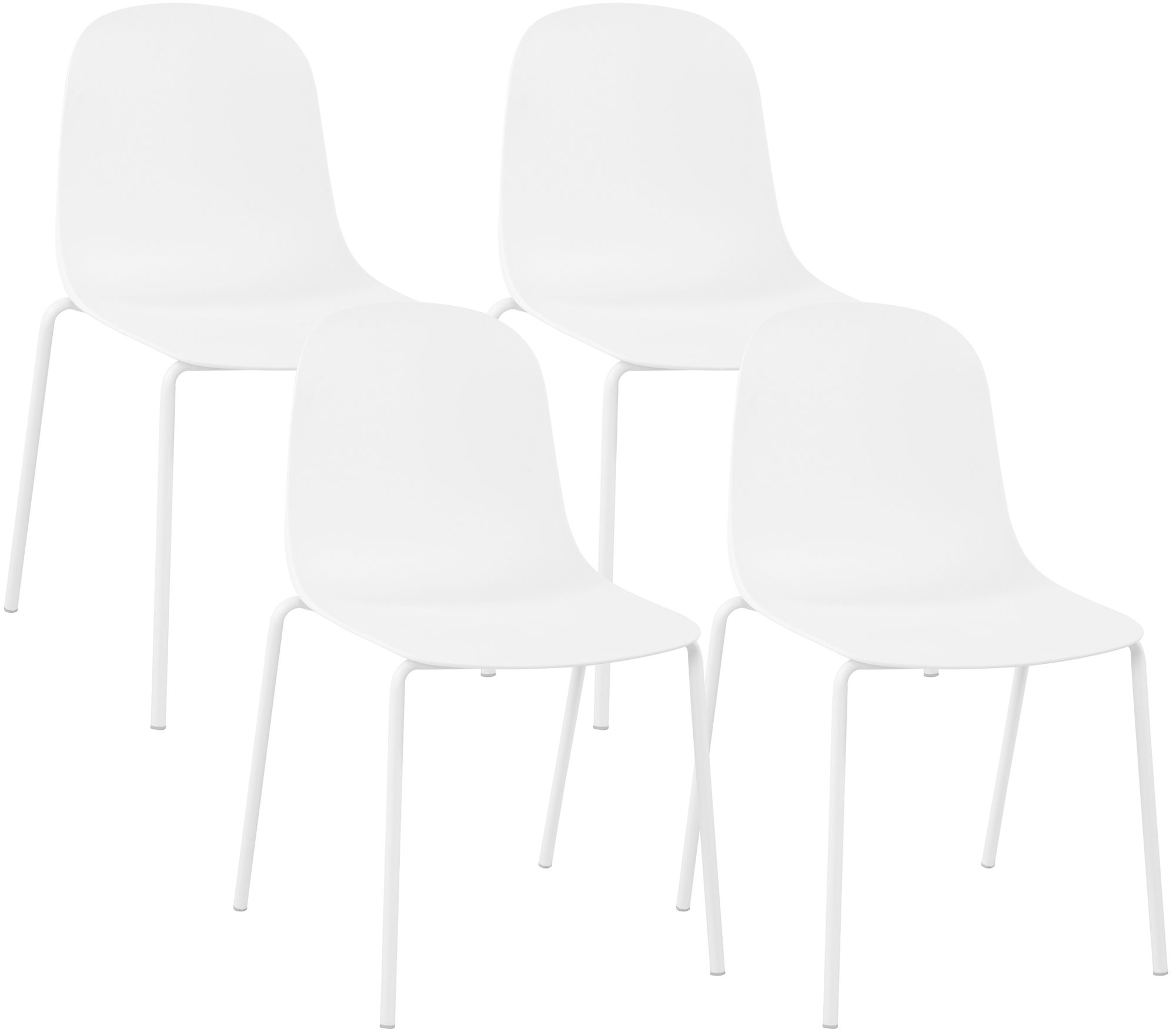 Set de 4 sillas apilables Hardin