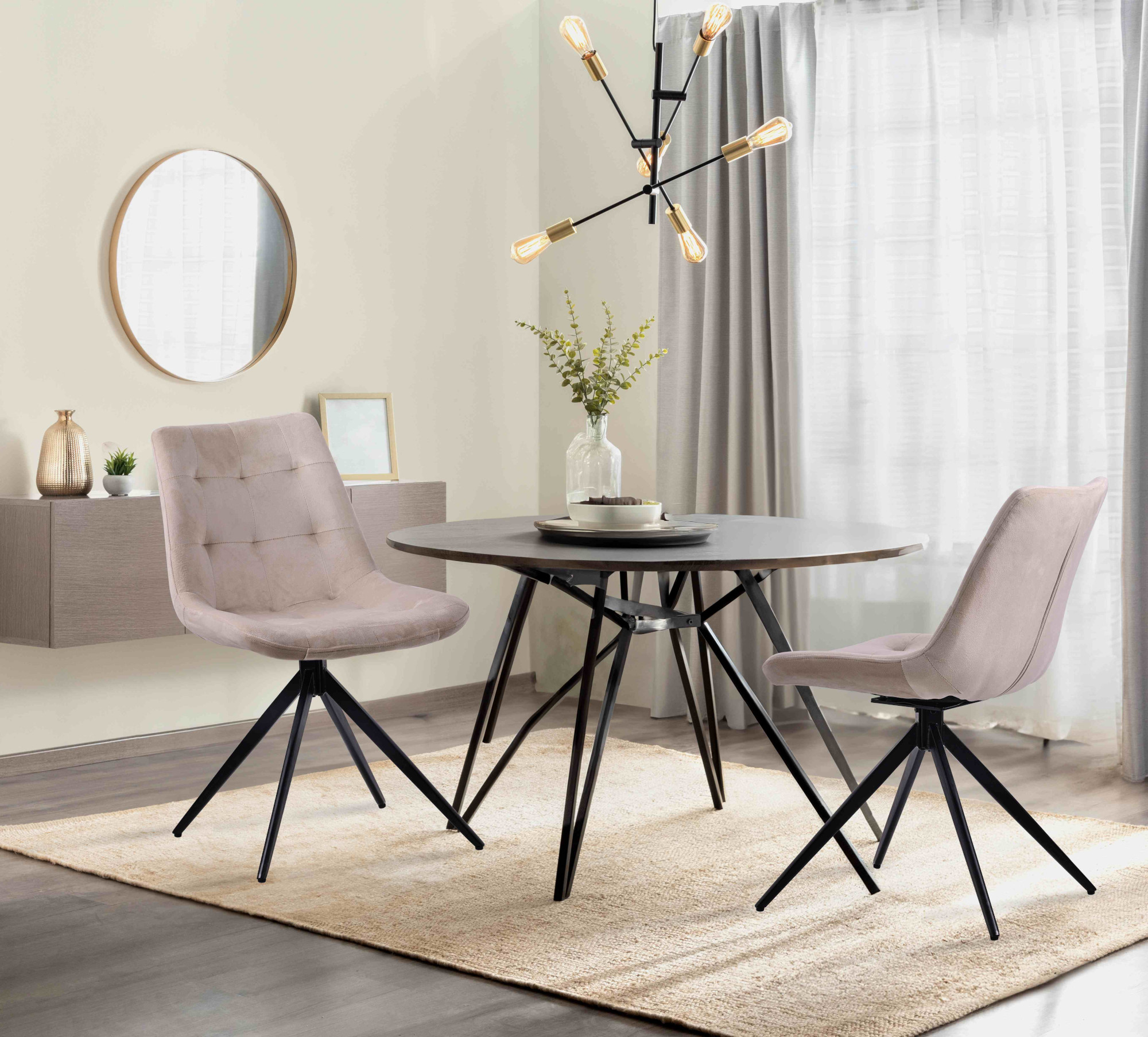 Lote de 2 sillas de comedor Merna