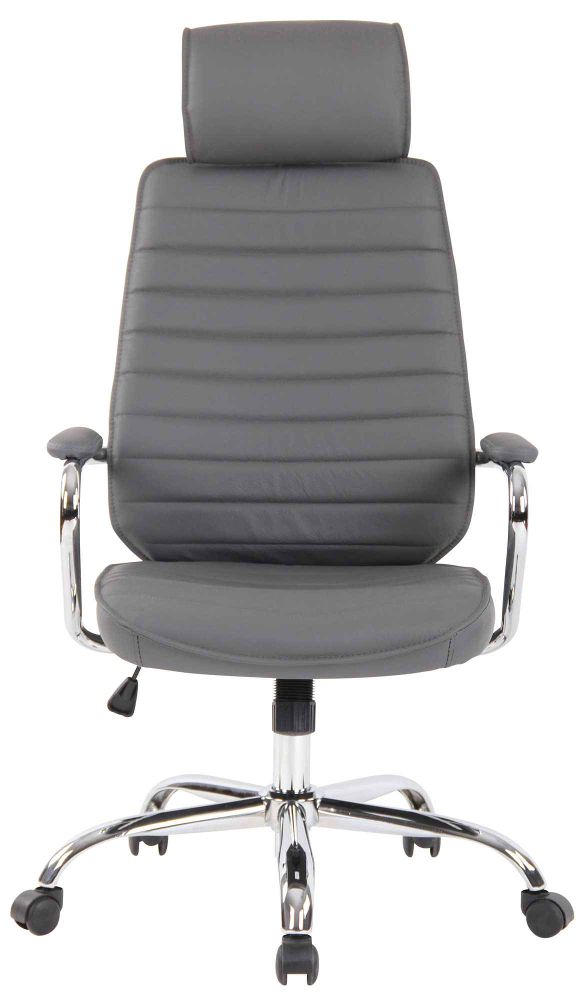 Silla de oficina Rako de cuero auténtico