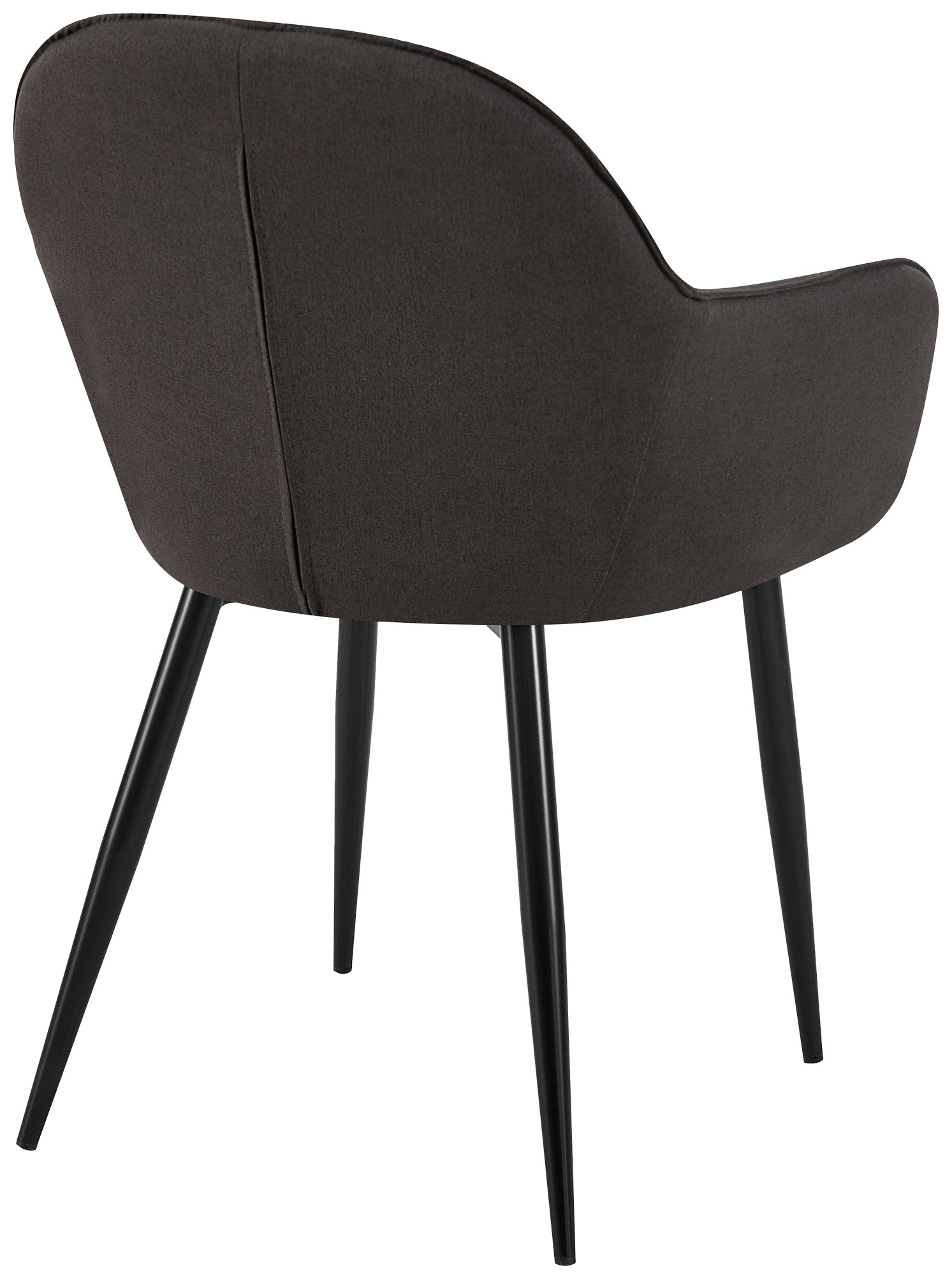 Silla de comedor Boise tapizada en tela