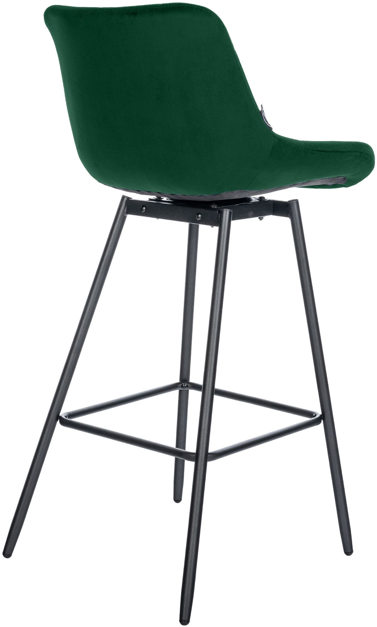 Taburete de Bar Weston Giratorio 180 grados | Taburete Alto con Respaldo y Asiento Acolchado