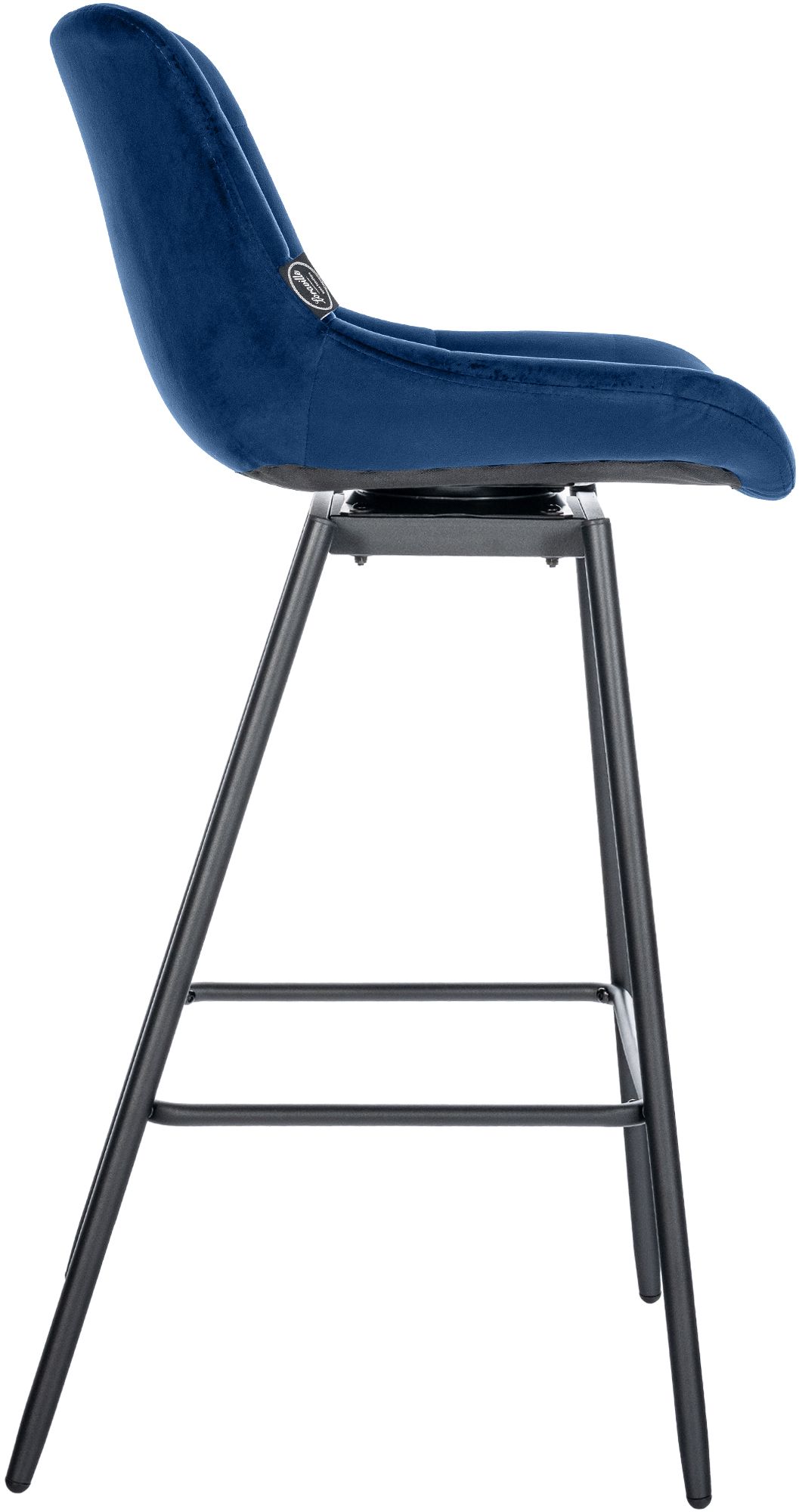 Taburete de Bar Weston Giratorio 180 grados | Taburete Alto con Respaldo y Asiento Acolchado