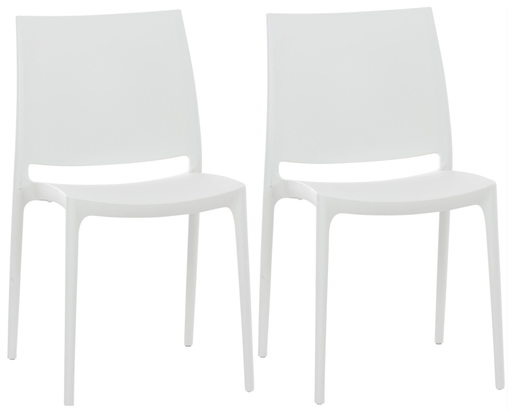 Set de 2 sillas apilables Maya