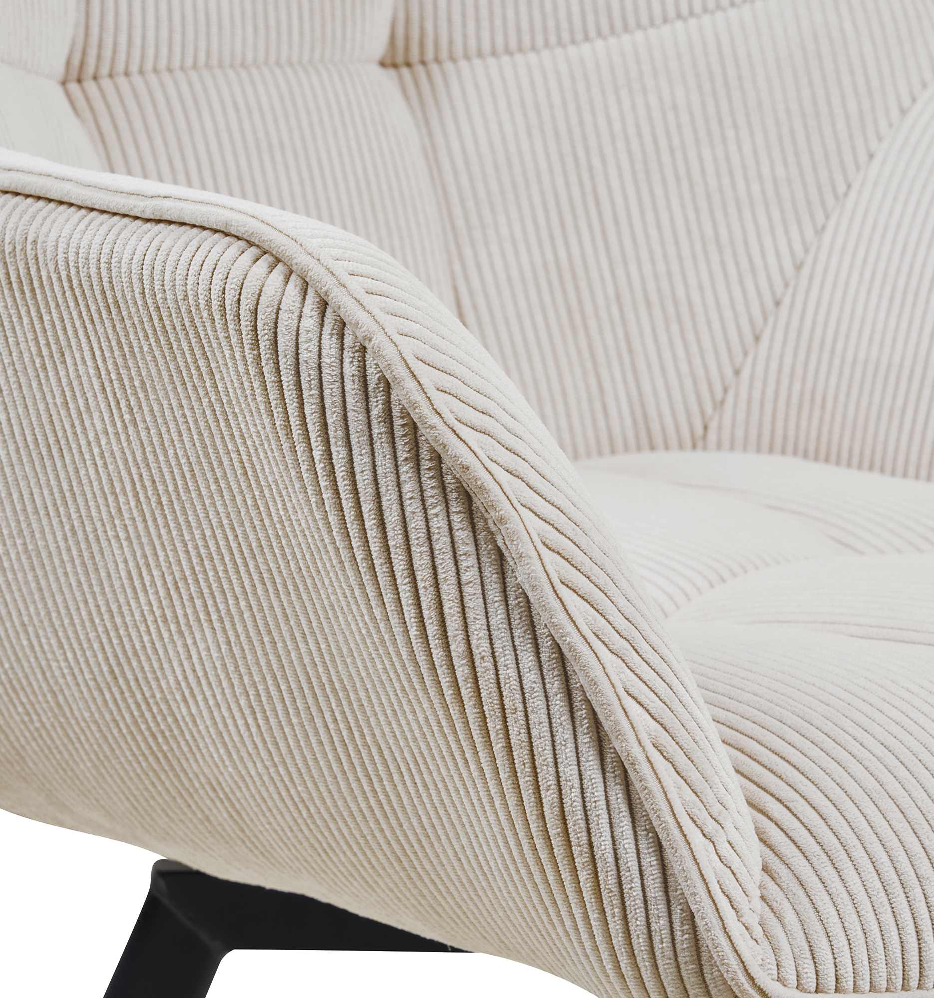 Silla de comedor Jordi con tapizado de pana