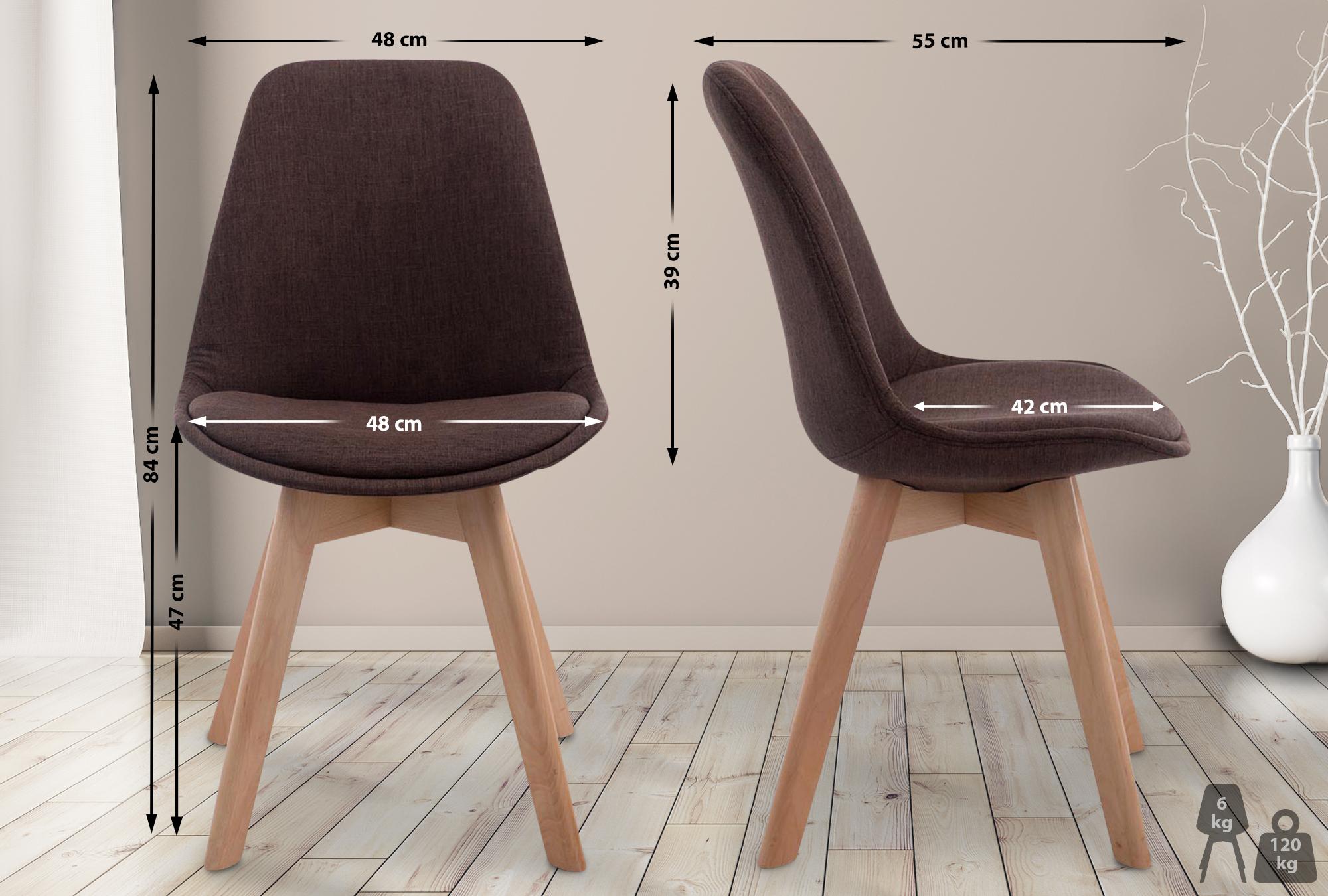 Silla De Comedor Borneo V2 En Tela