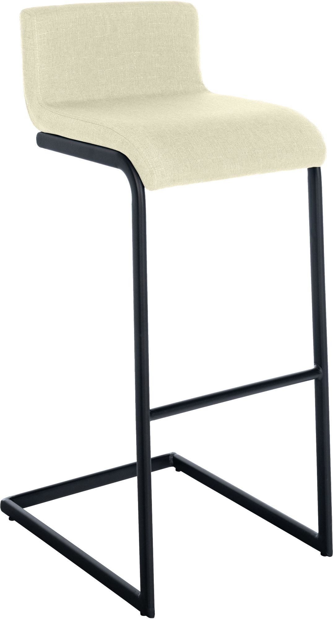 Set de 2 Taburetes de Bar Newport, Estructura de Metal Negro