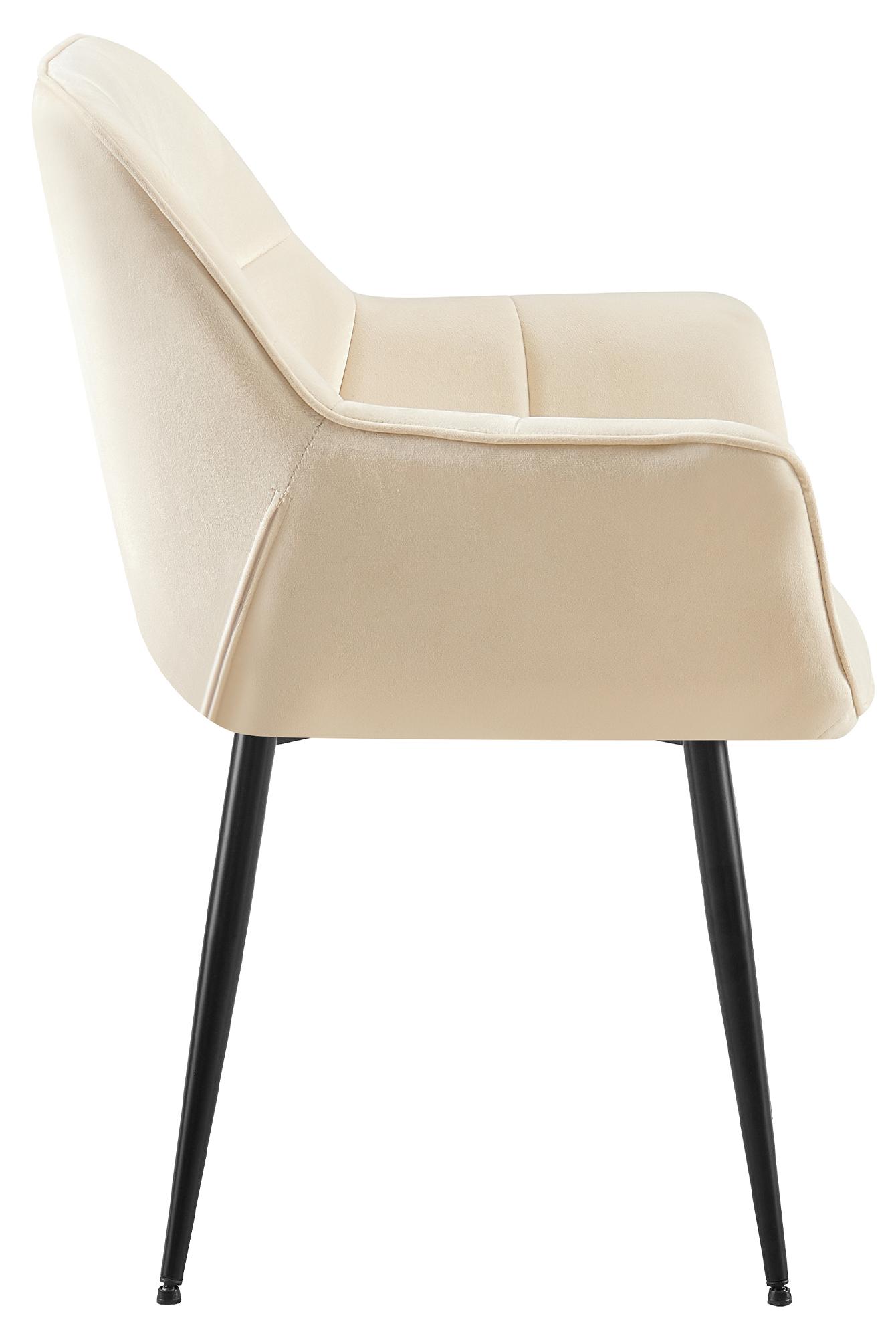 Set de 2 sillas de comedor Rosevilla en terciopelo