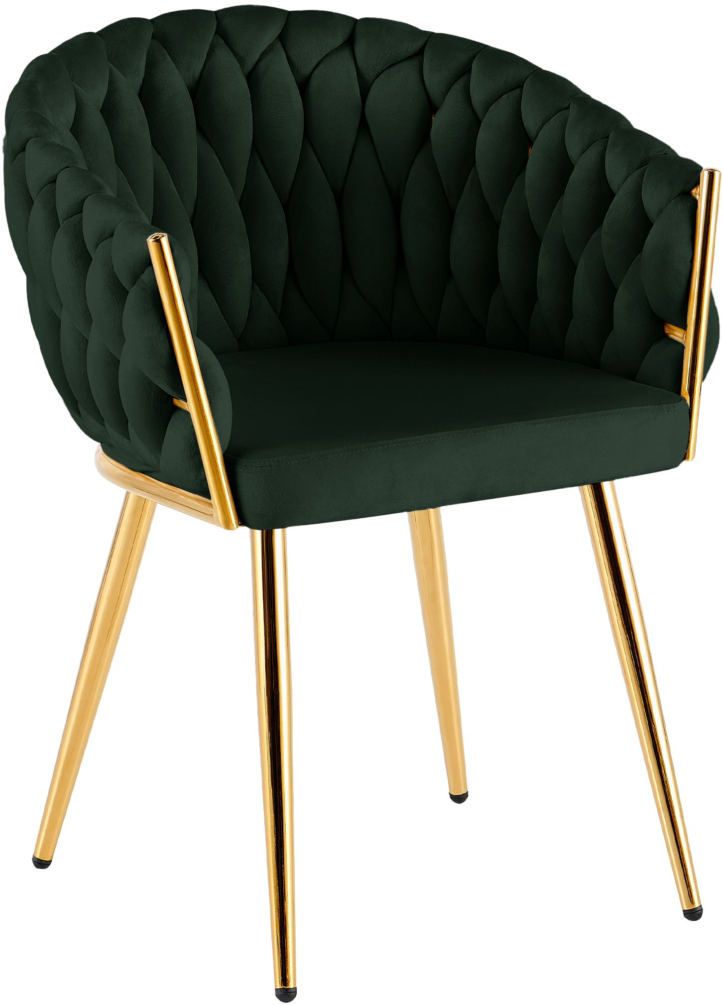 Silla de comedor Molise terciopelo dorado elegante y cómoda para tu hogar