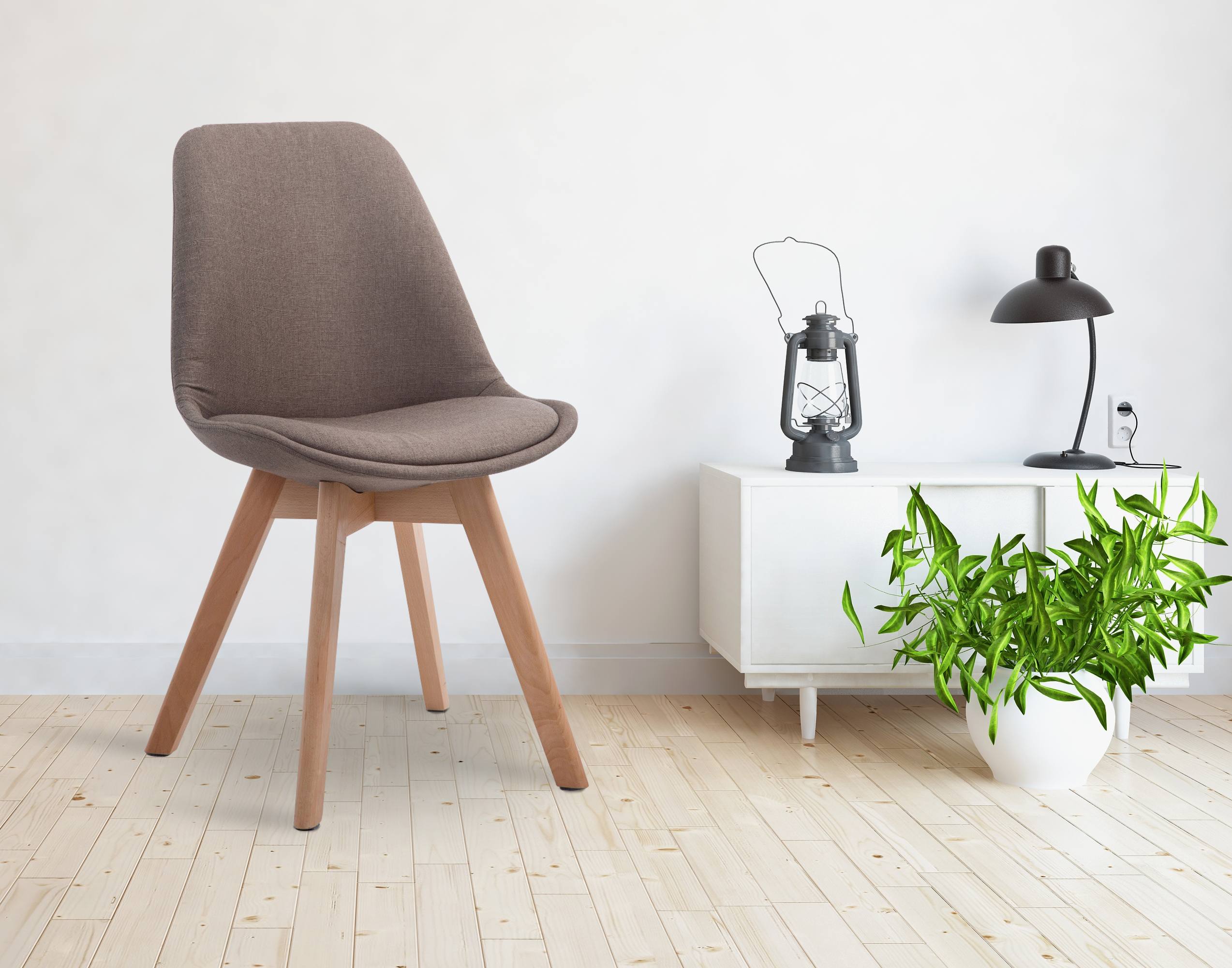 Silla De Comedor Borneo V2 En Tela
