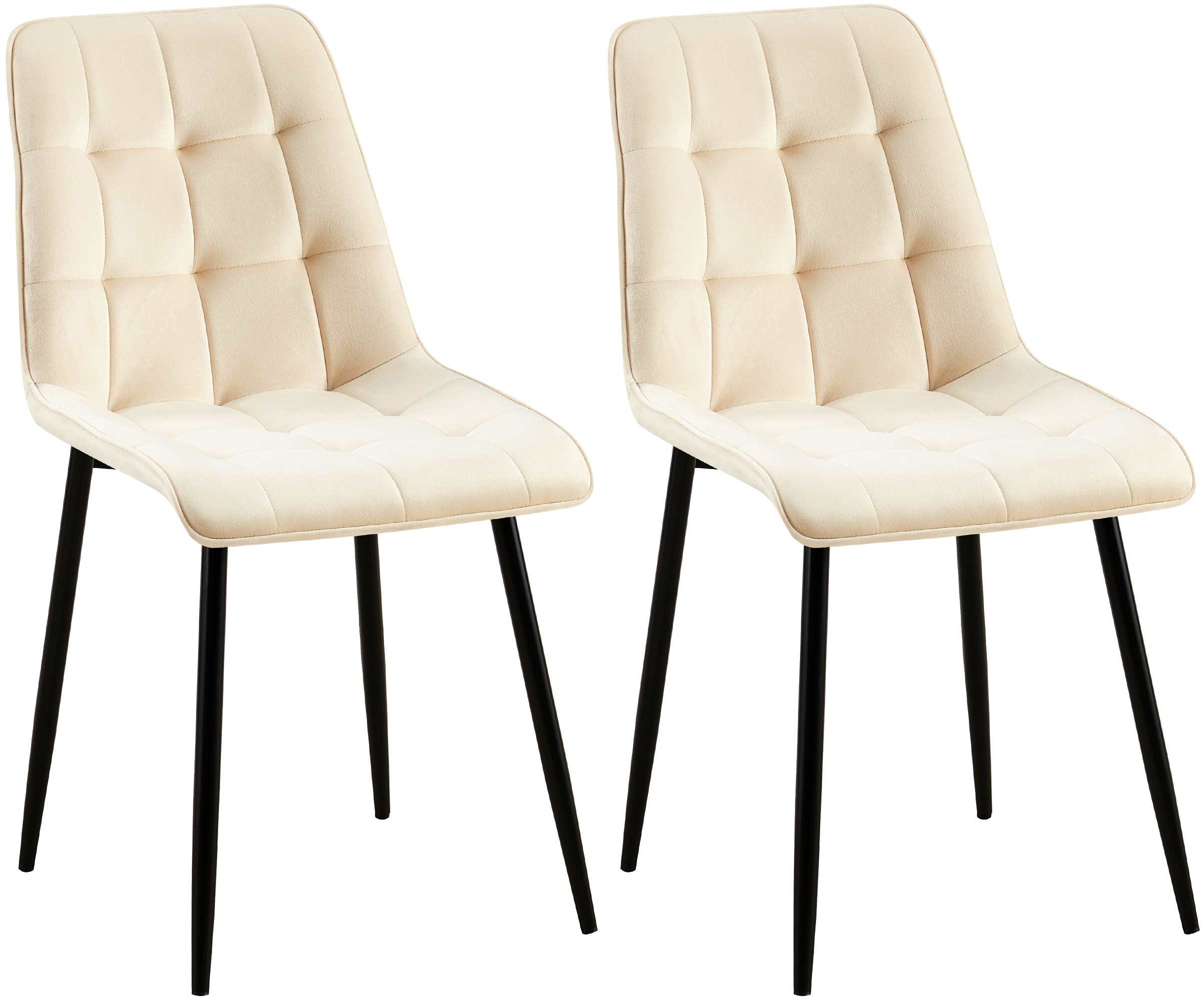 Lote de 2 sillas de comedor Funda de terciopelo Gifford