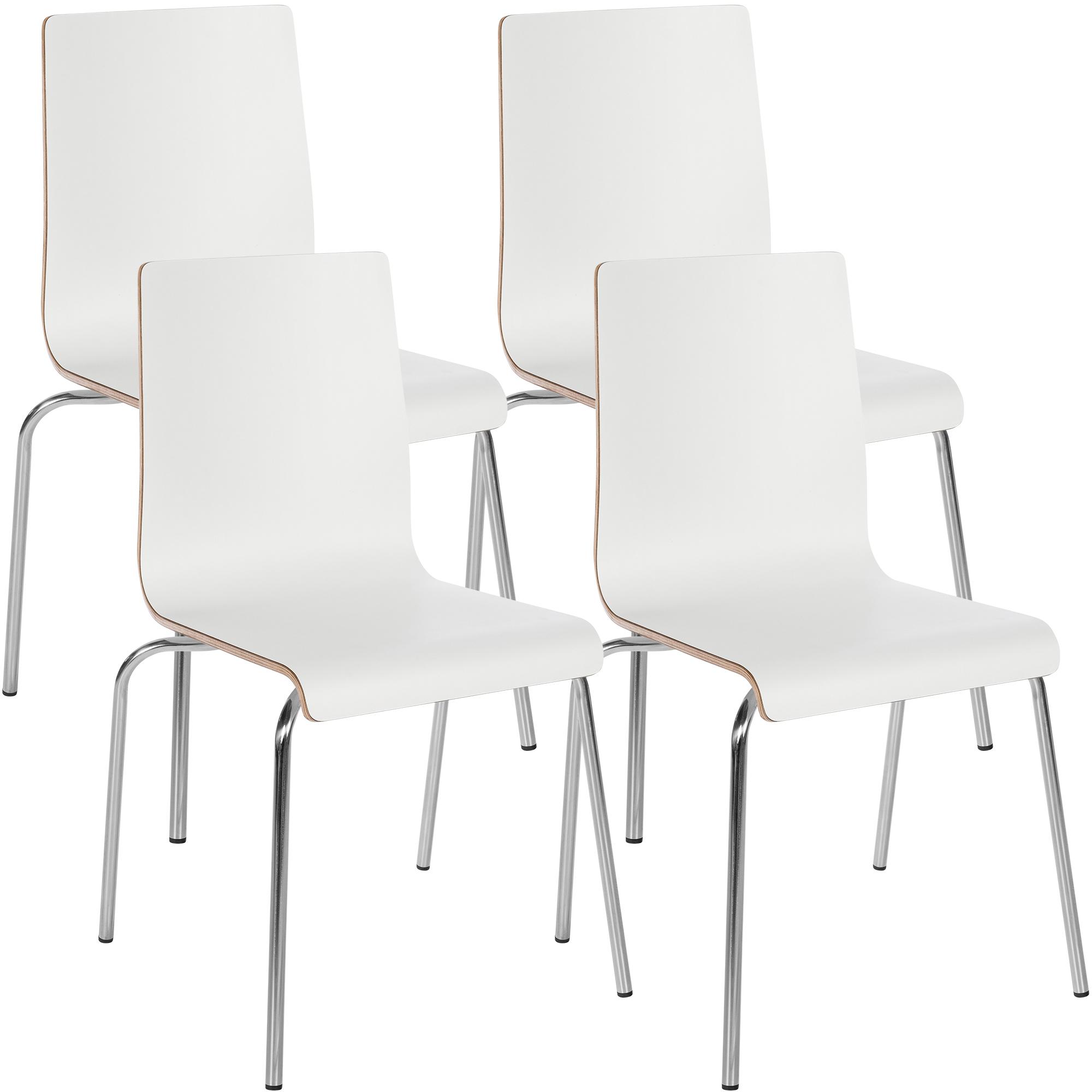 Set de 4 sillas apilables Gahanna