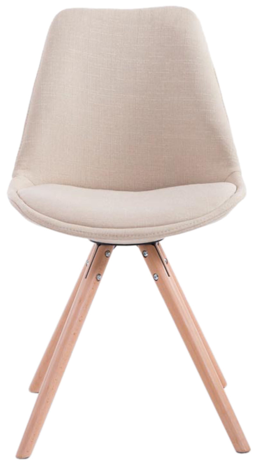 Set de 4 sillas de comedor Toulouse en tela