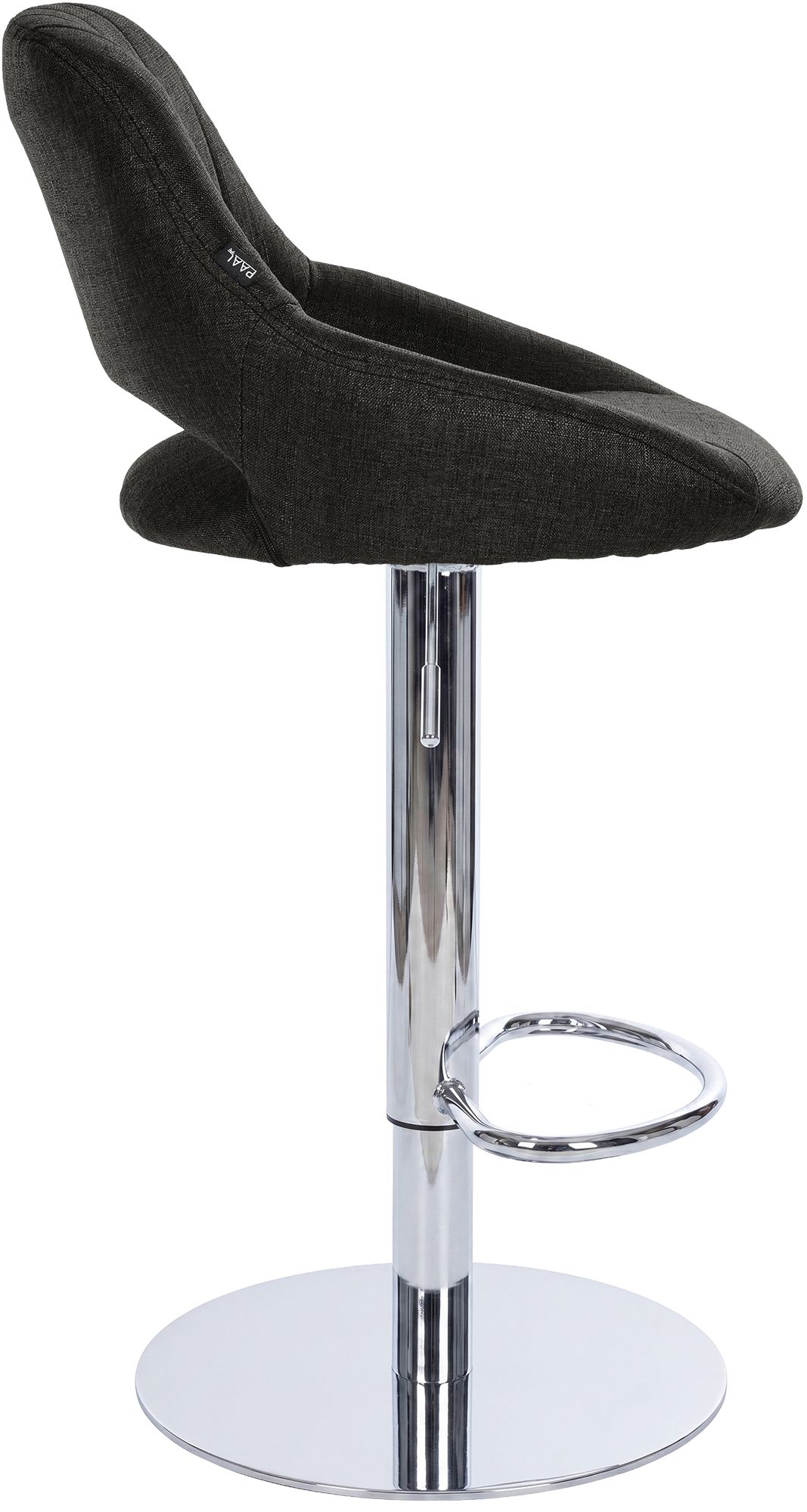 Set de 2 taburetes de bar Milet cromados con base extra pesada
