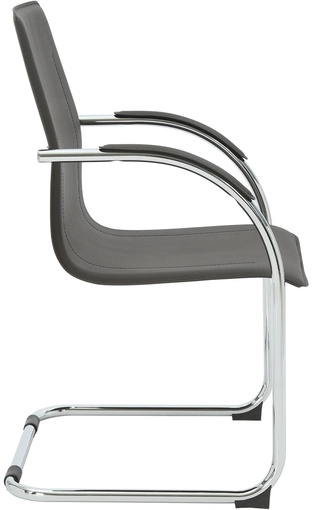 Silla cantilever Noeleen de piel sintetica