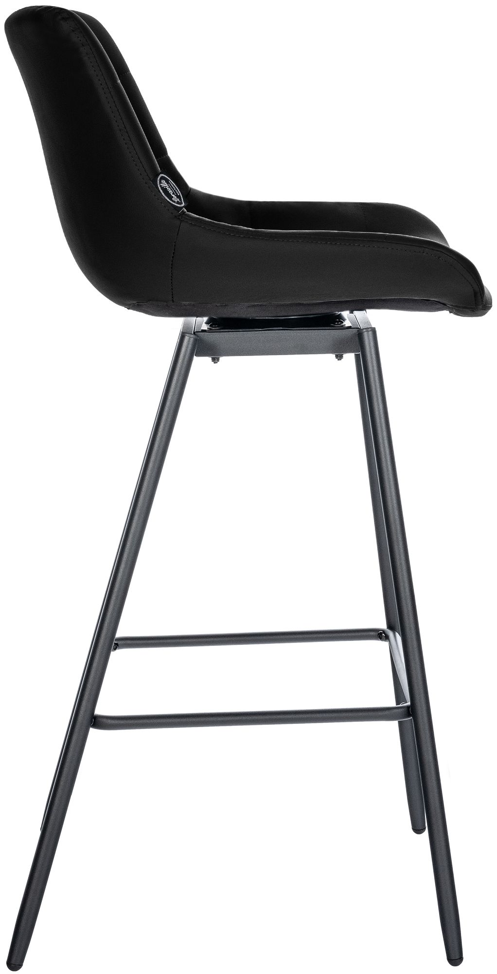 Taburete de Bar Weston Giratorio 180 grados | Taburete Alto con Respaldo y Asiento Acolchado