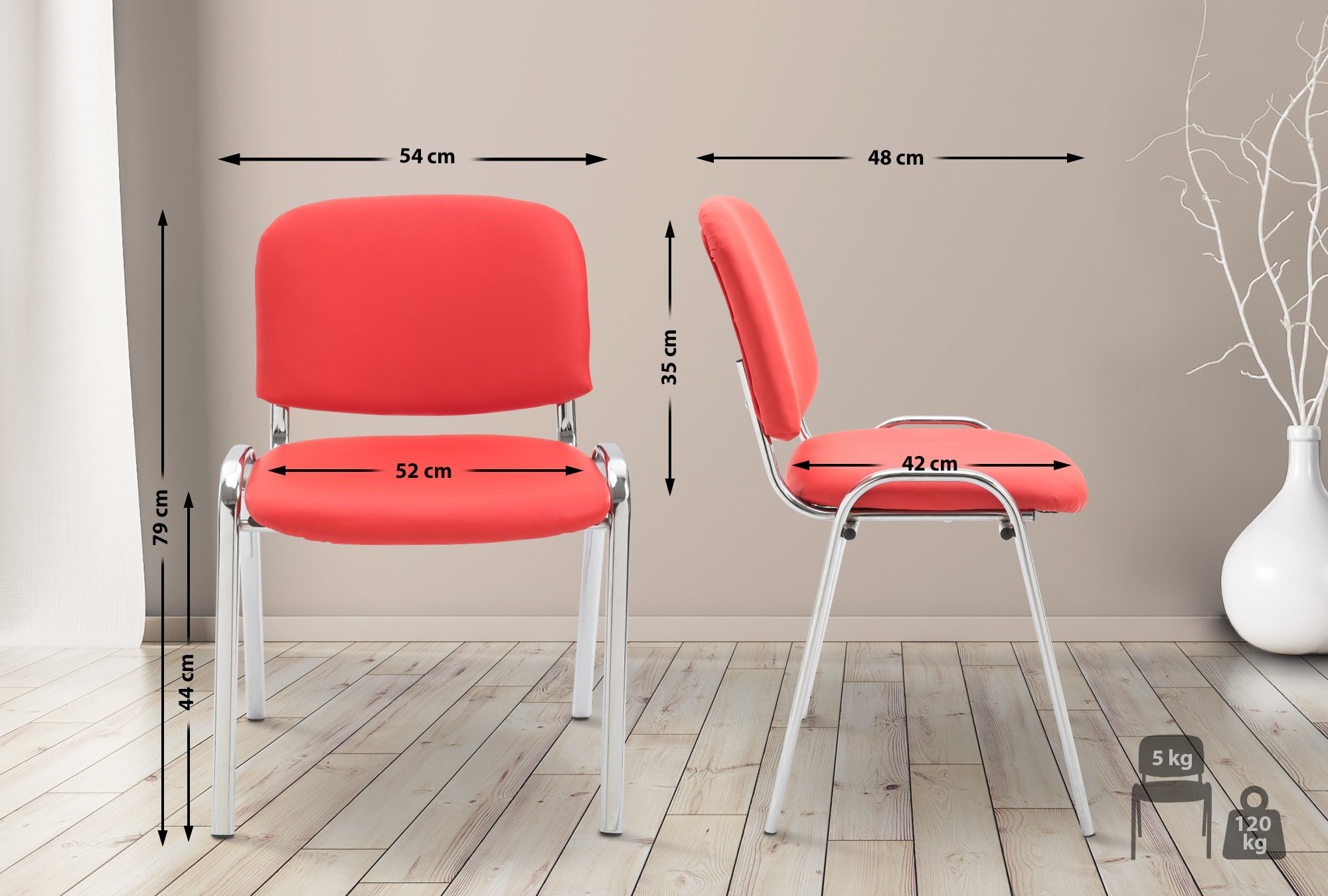 Silla De Conferencia Ken Chrom