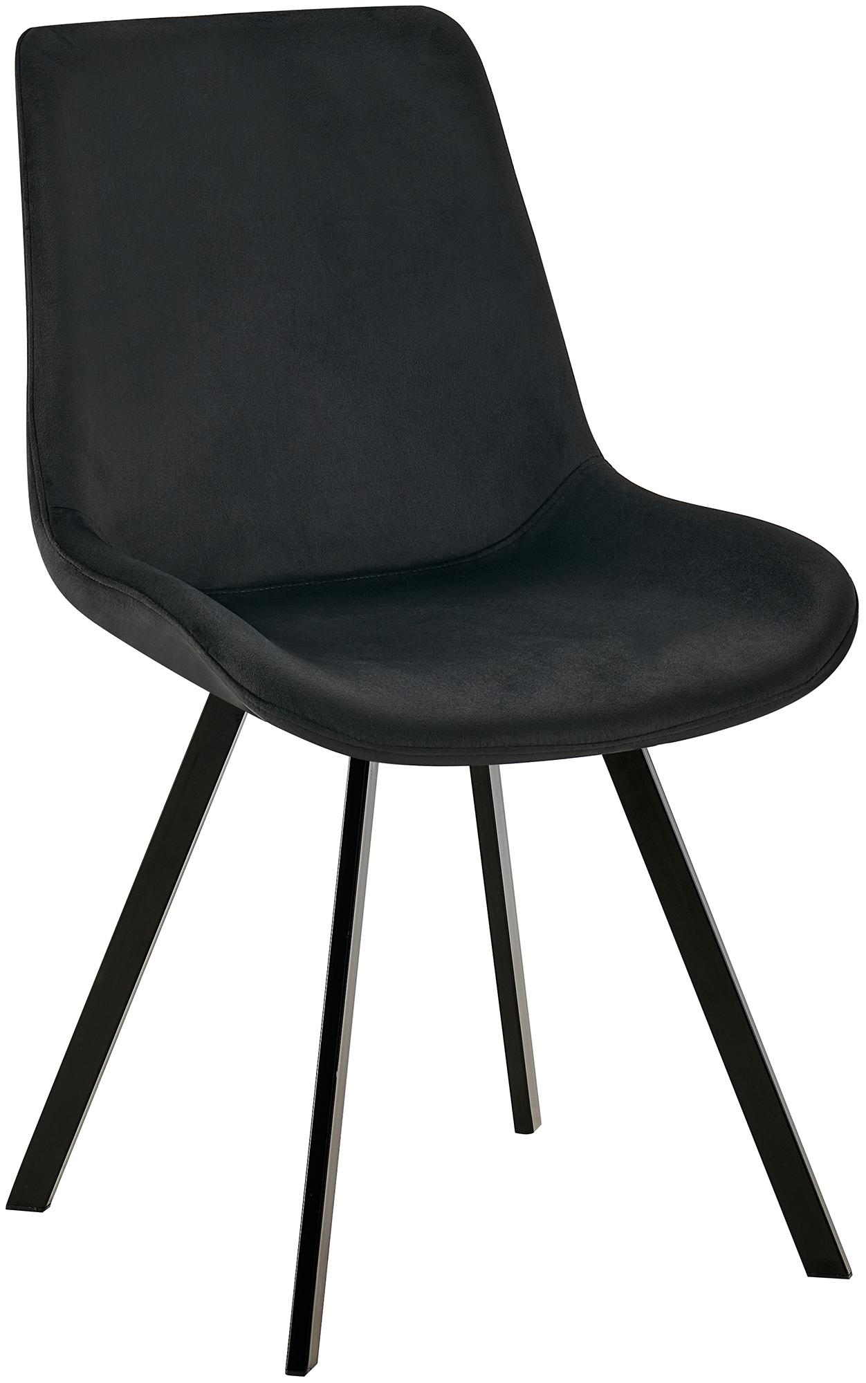 Silla de comedor Lewes de terciopelo