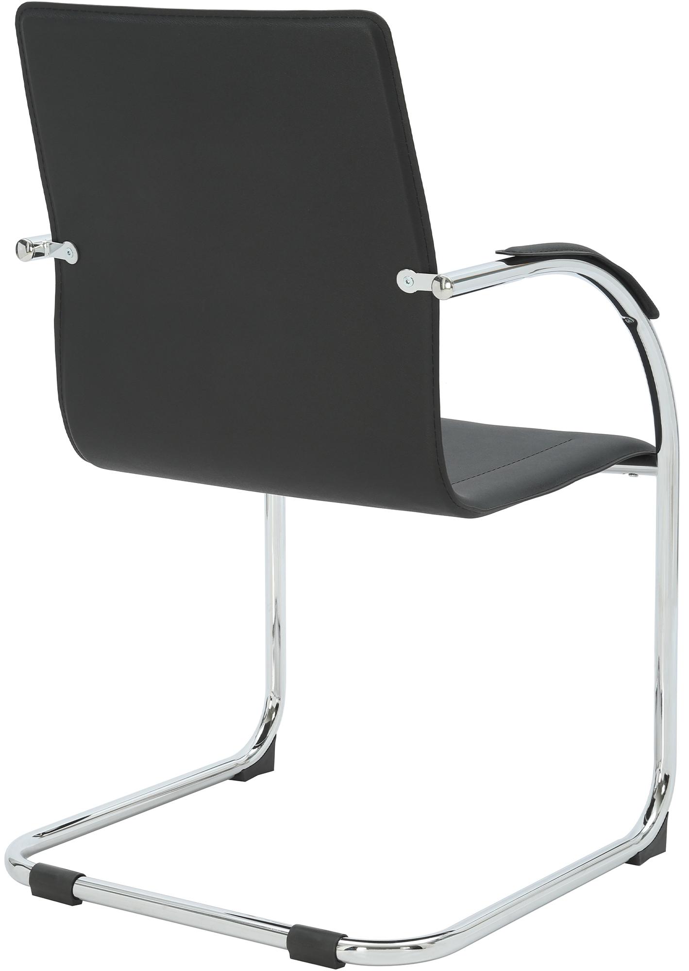 Silla cantilever Noeleen de piel sintetica