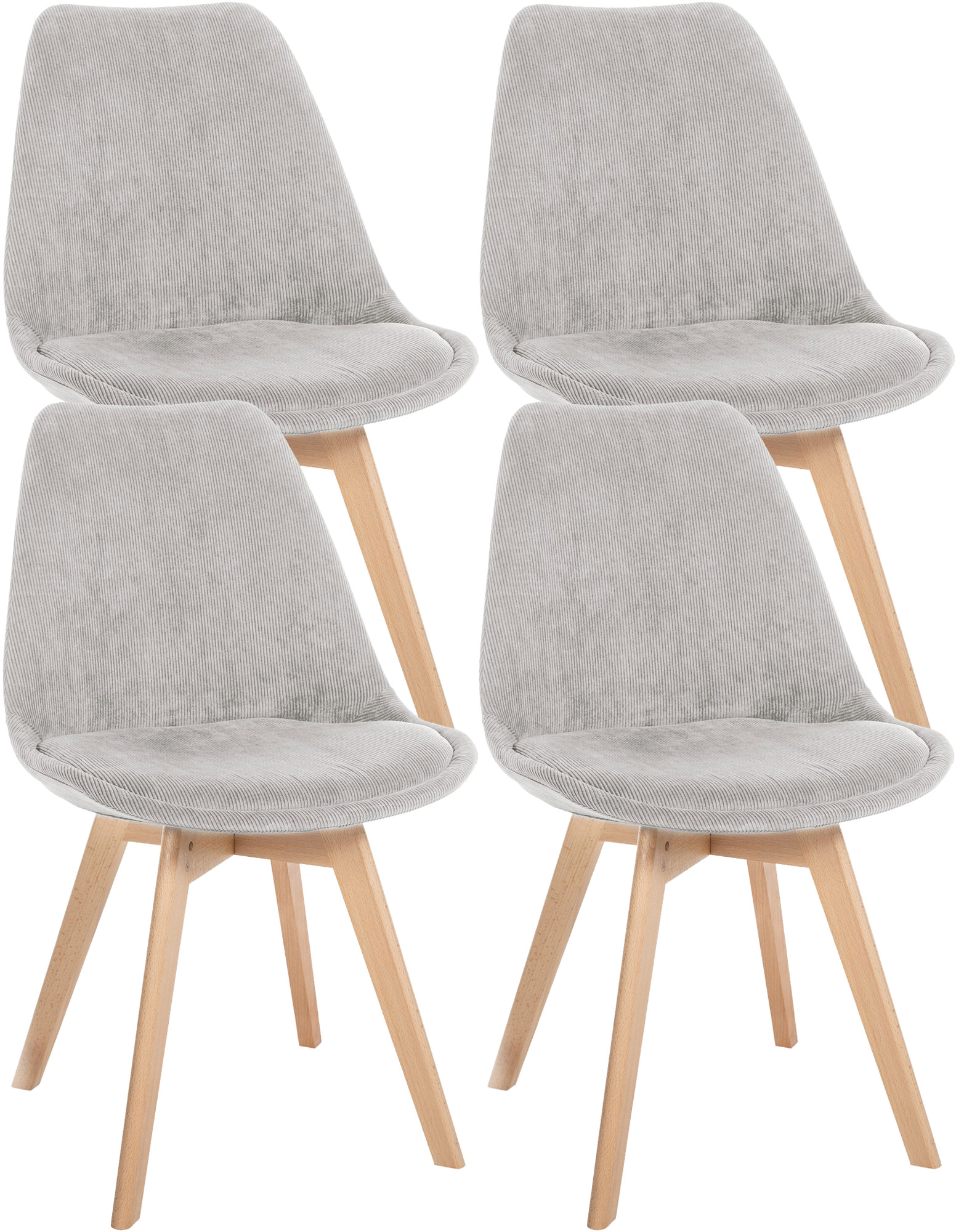 Set De 4 Sillas De Comedor Linares