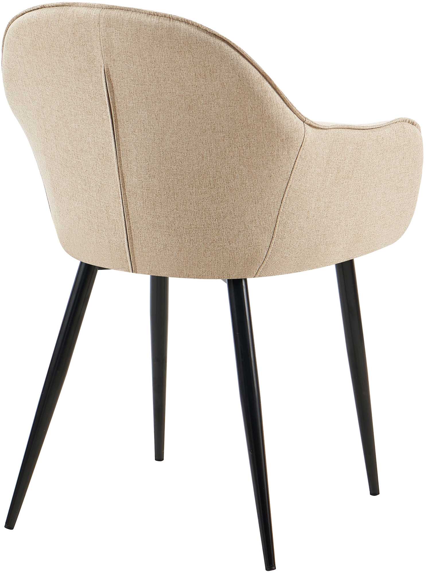Set de 2 sillas de comedor Boise en tela