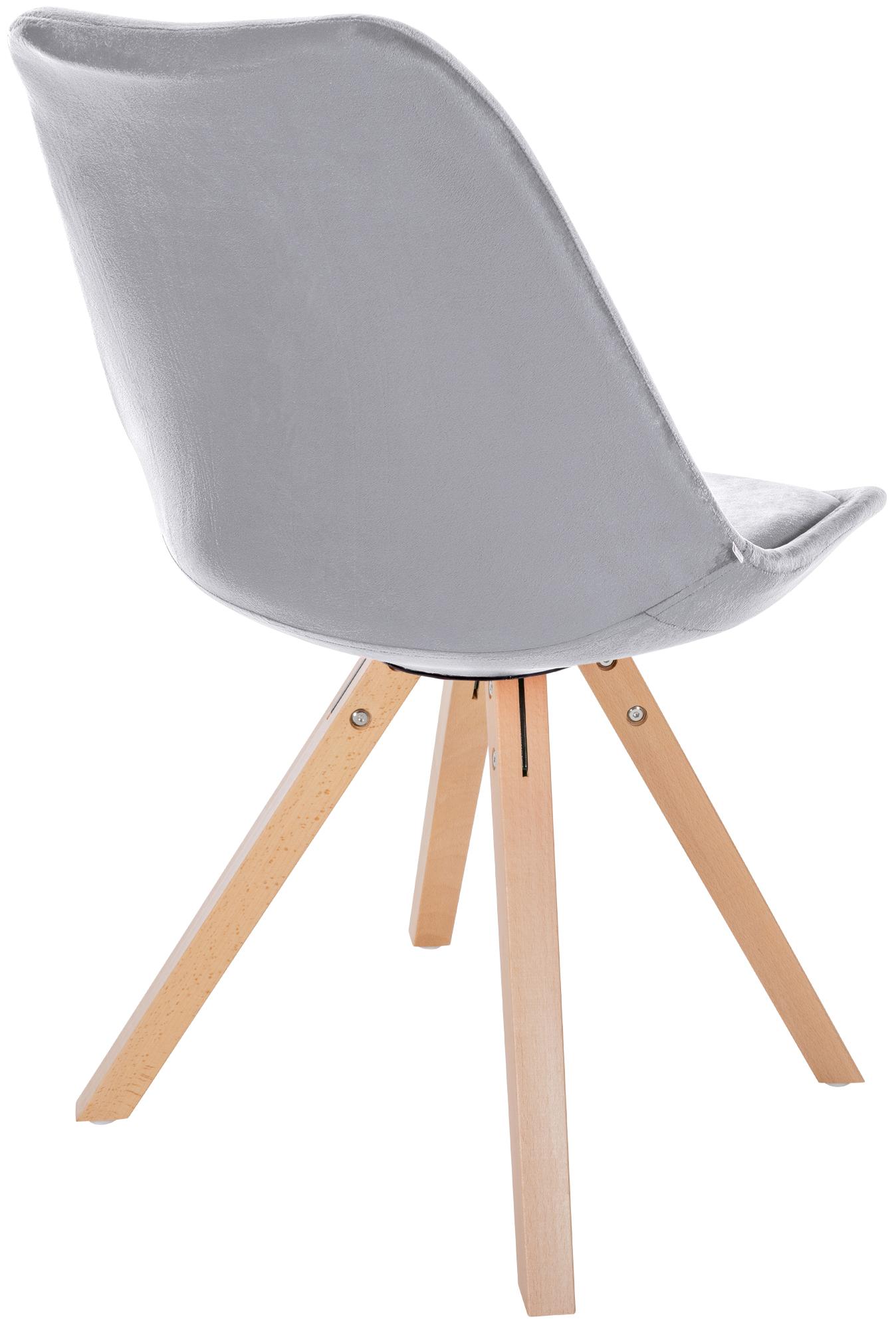 Pack de 4 sillas de salón Sofia en terciopelo