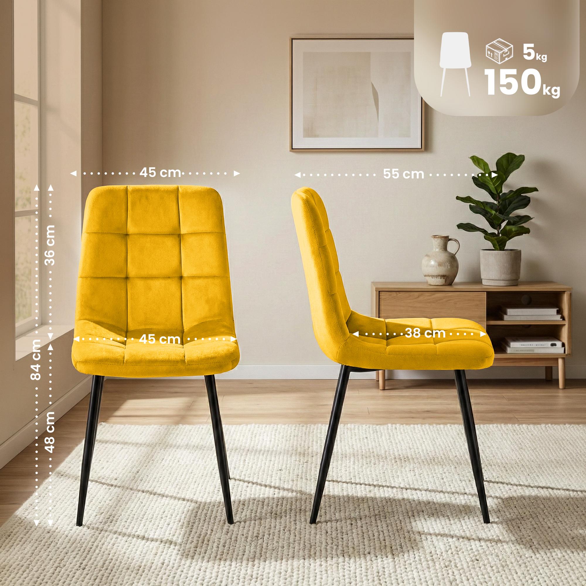 Juego de 4 sillas de comedor Antibes