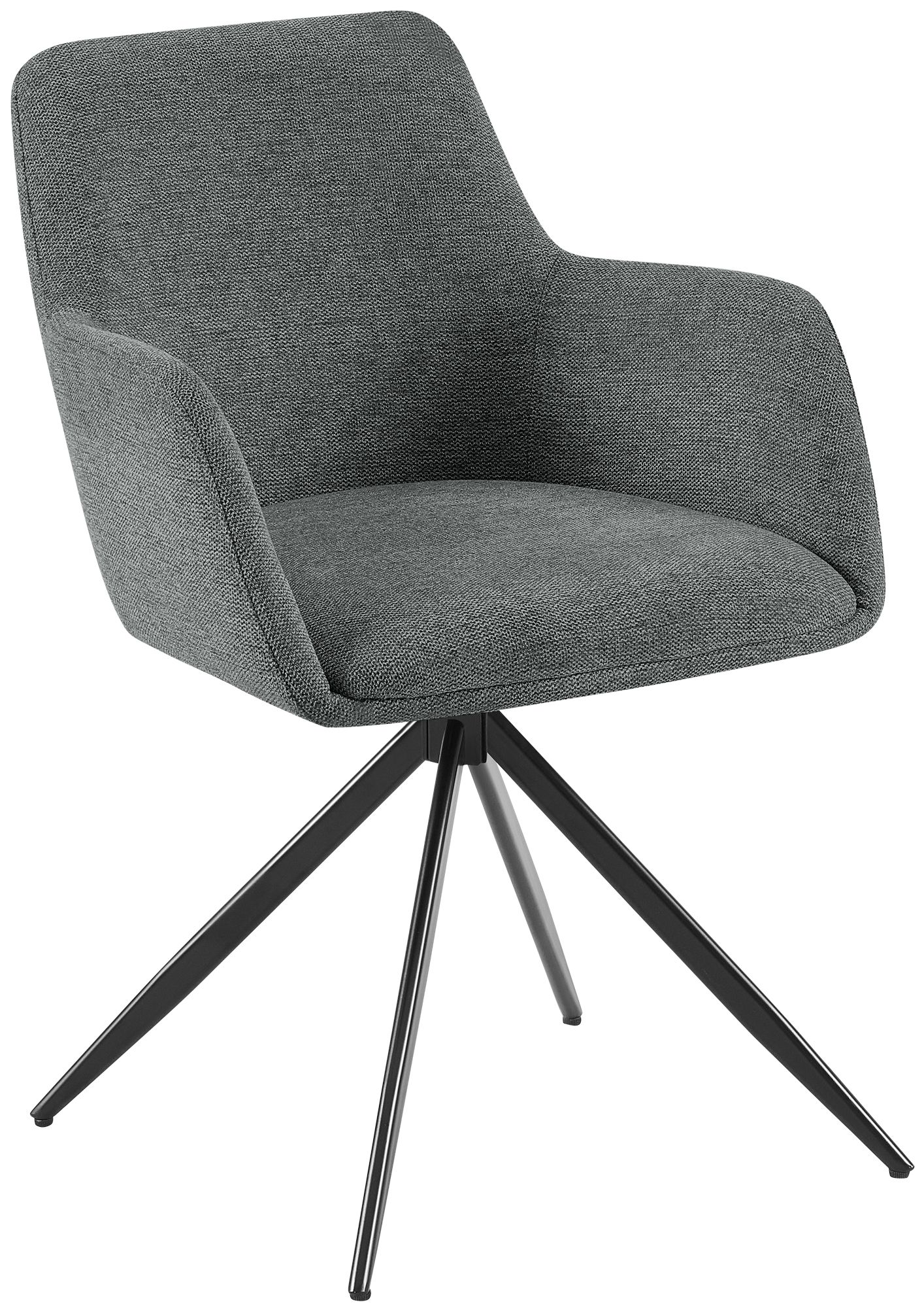 Silla de comedor Olema tapizada en tela
