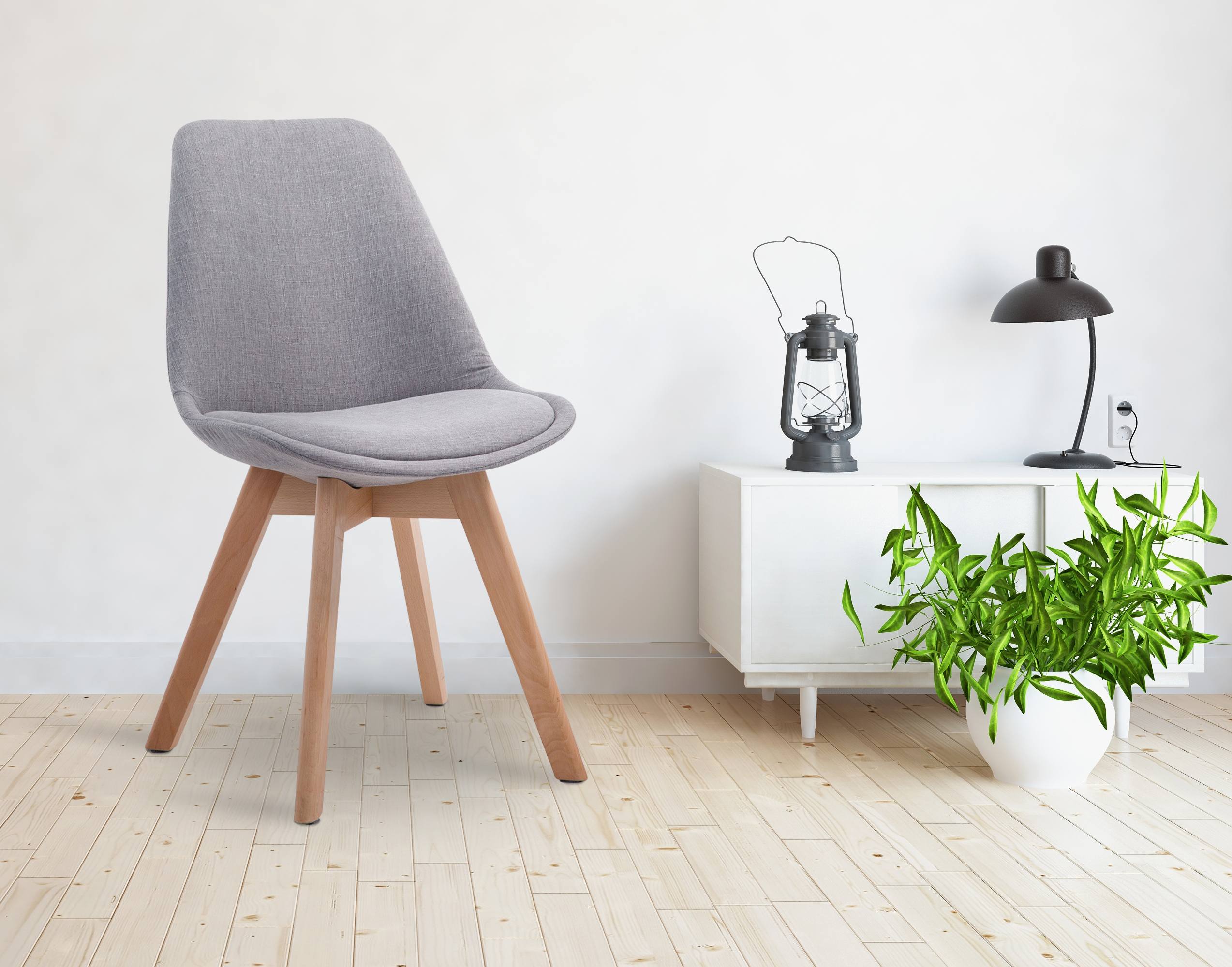 Silla De Comedor Borneo V2 En Tela