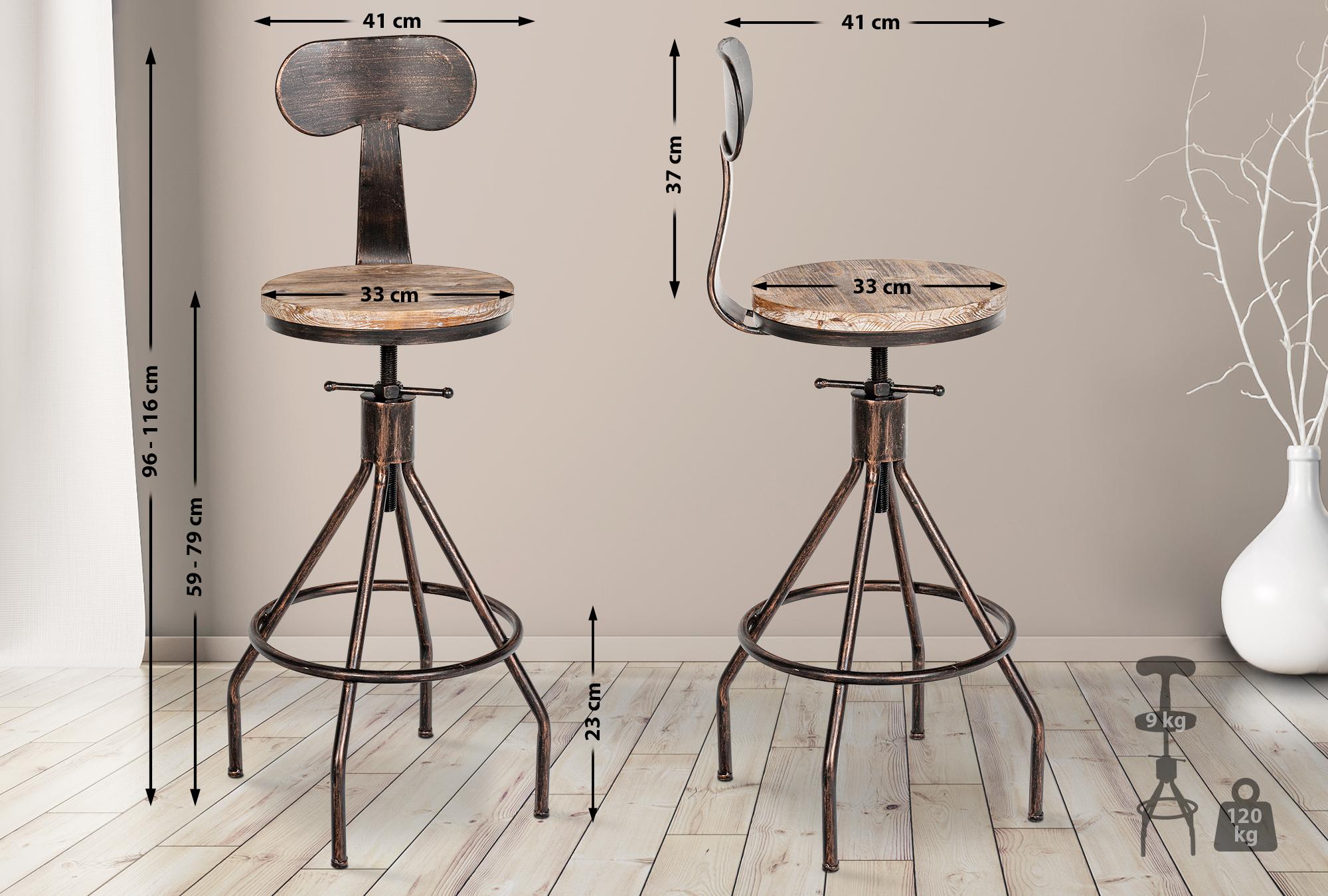 Taburete de bar Hanam