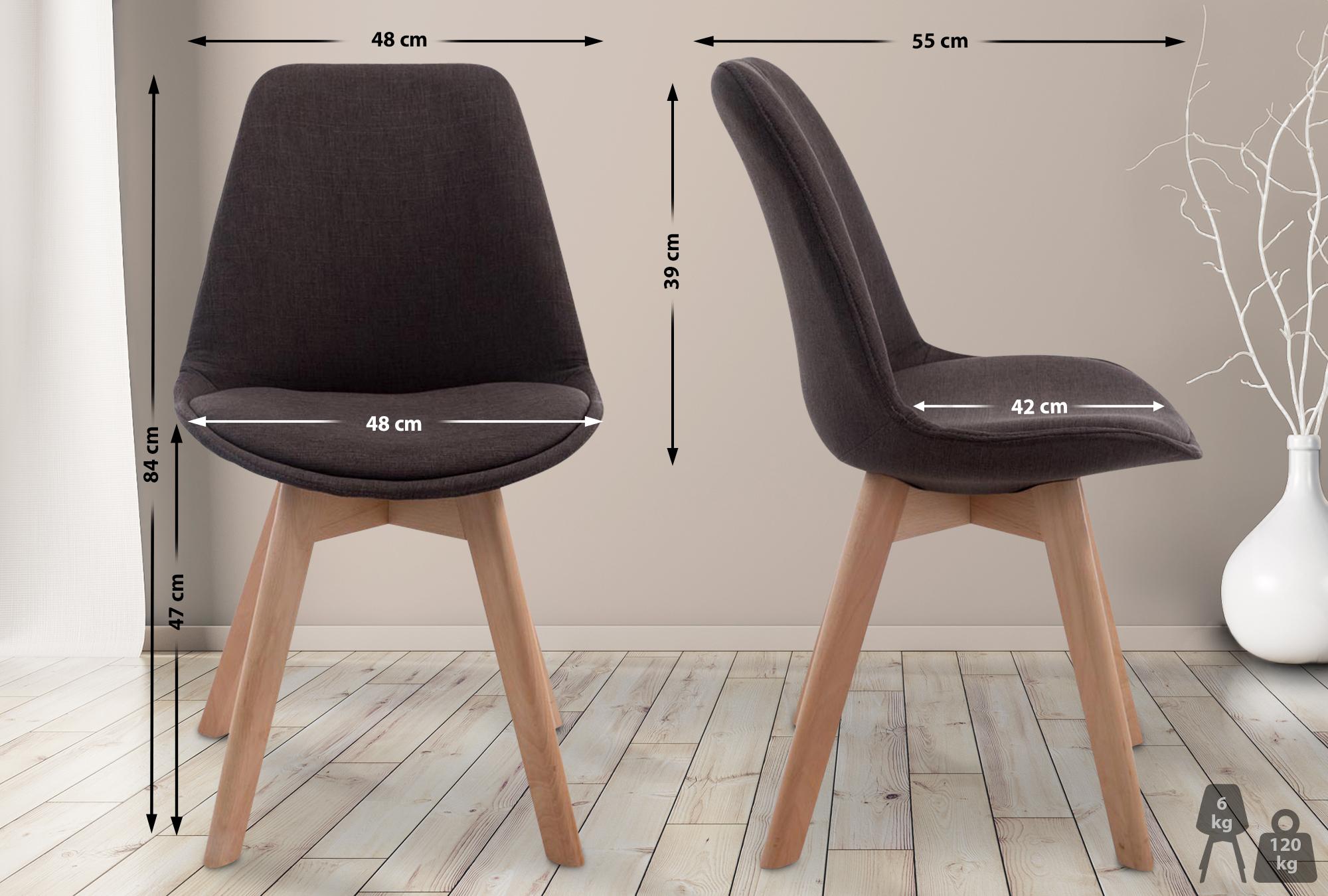 Silla De Comedor Borneo V2 En Tela