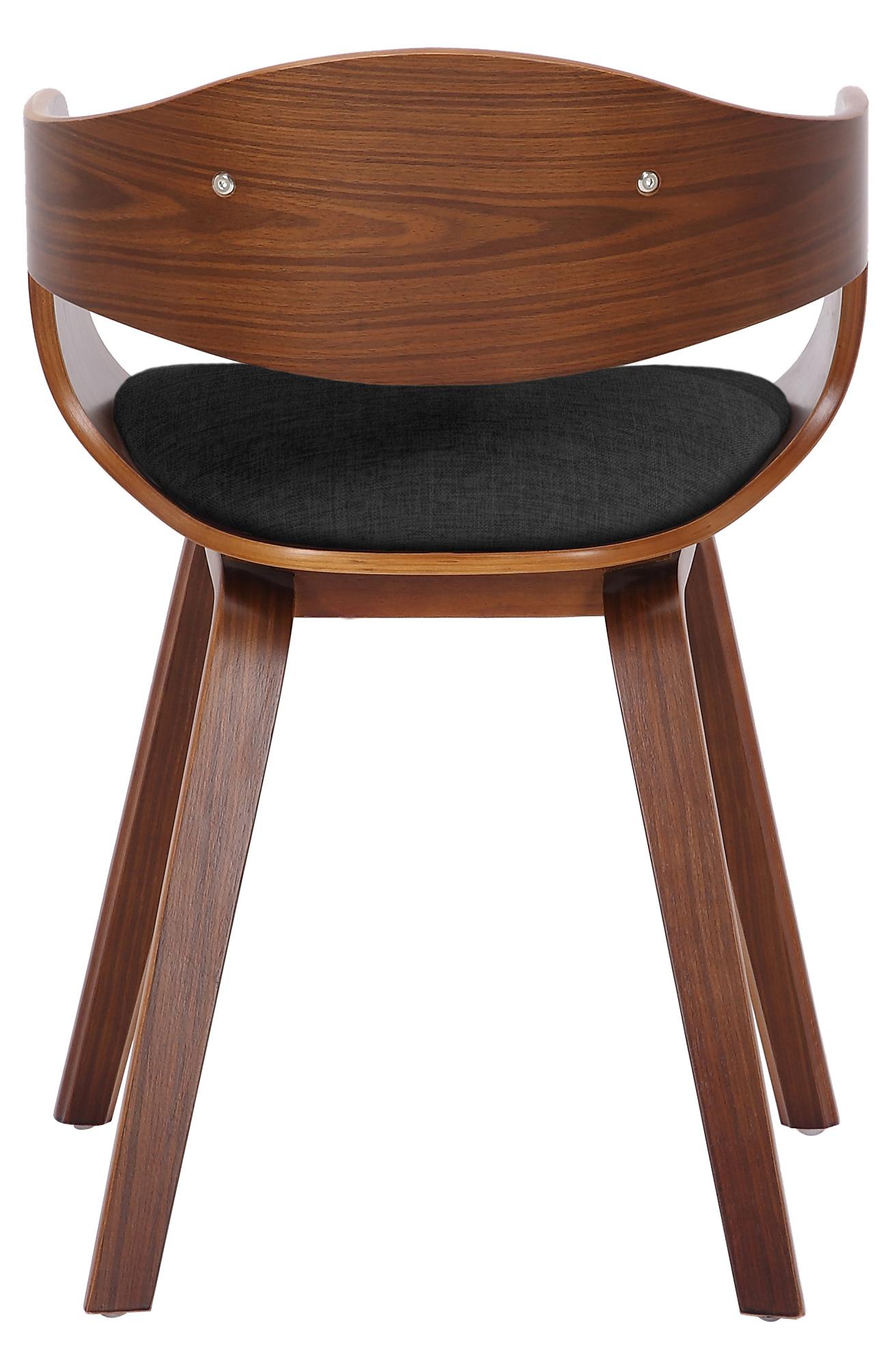 Set de 2 sillas de comedor Kingston de tela y madera