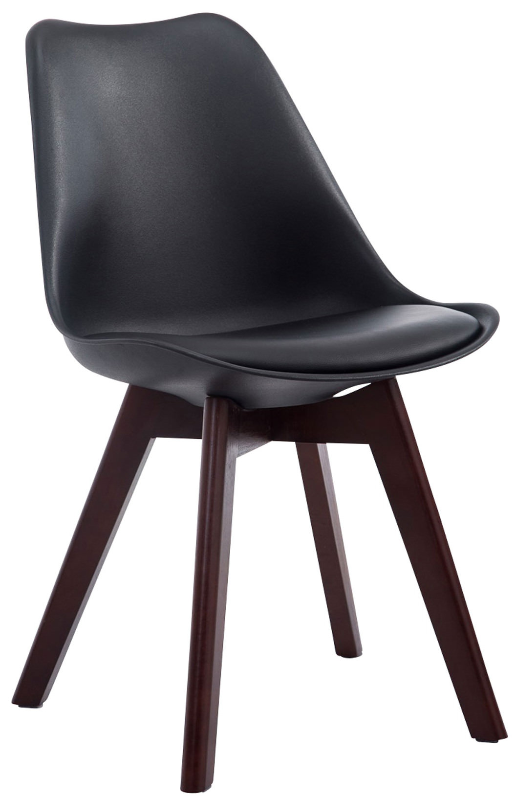 Set de 4 sillas de comedor Borneo en polipiel