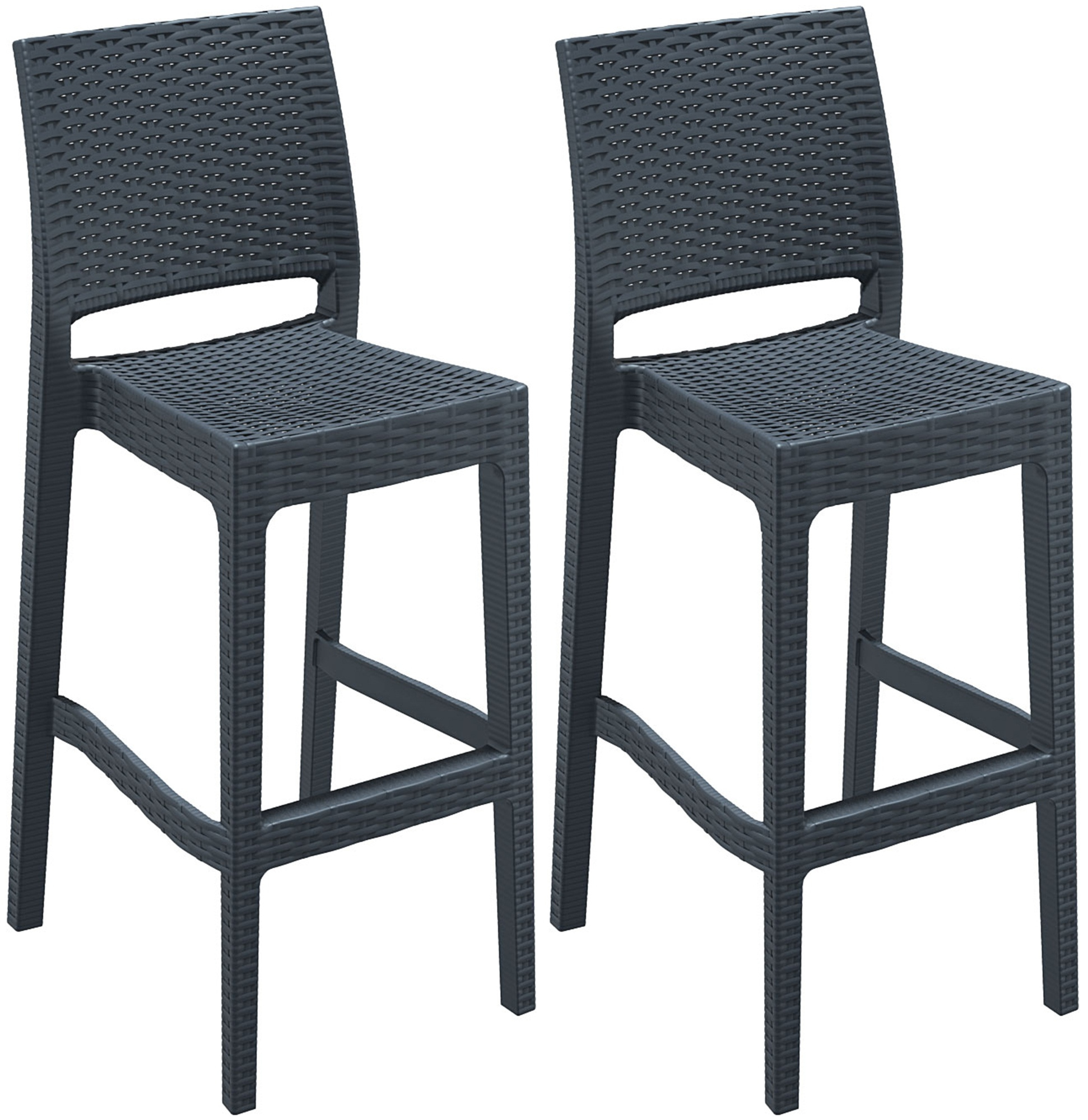 Juego de 2 taburetes de bar Jamaica