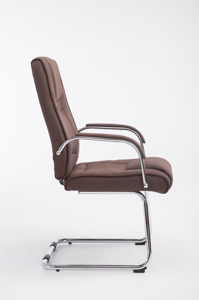 Silla Cantiléver XXL Attila Tapizada en Tela
