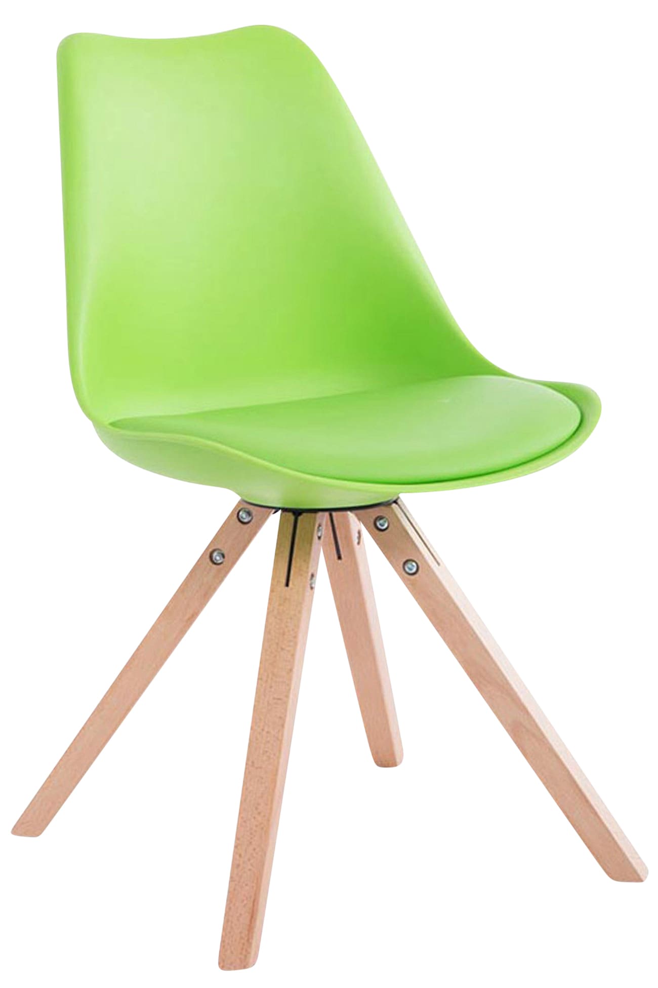Set de 4 sillas para comedor Toulouse Square en polipiel